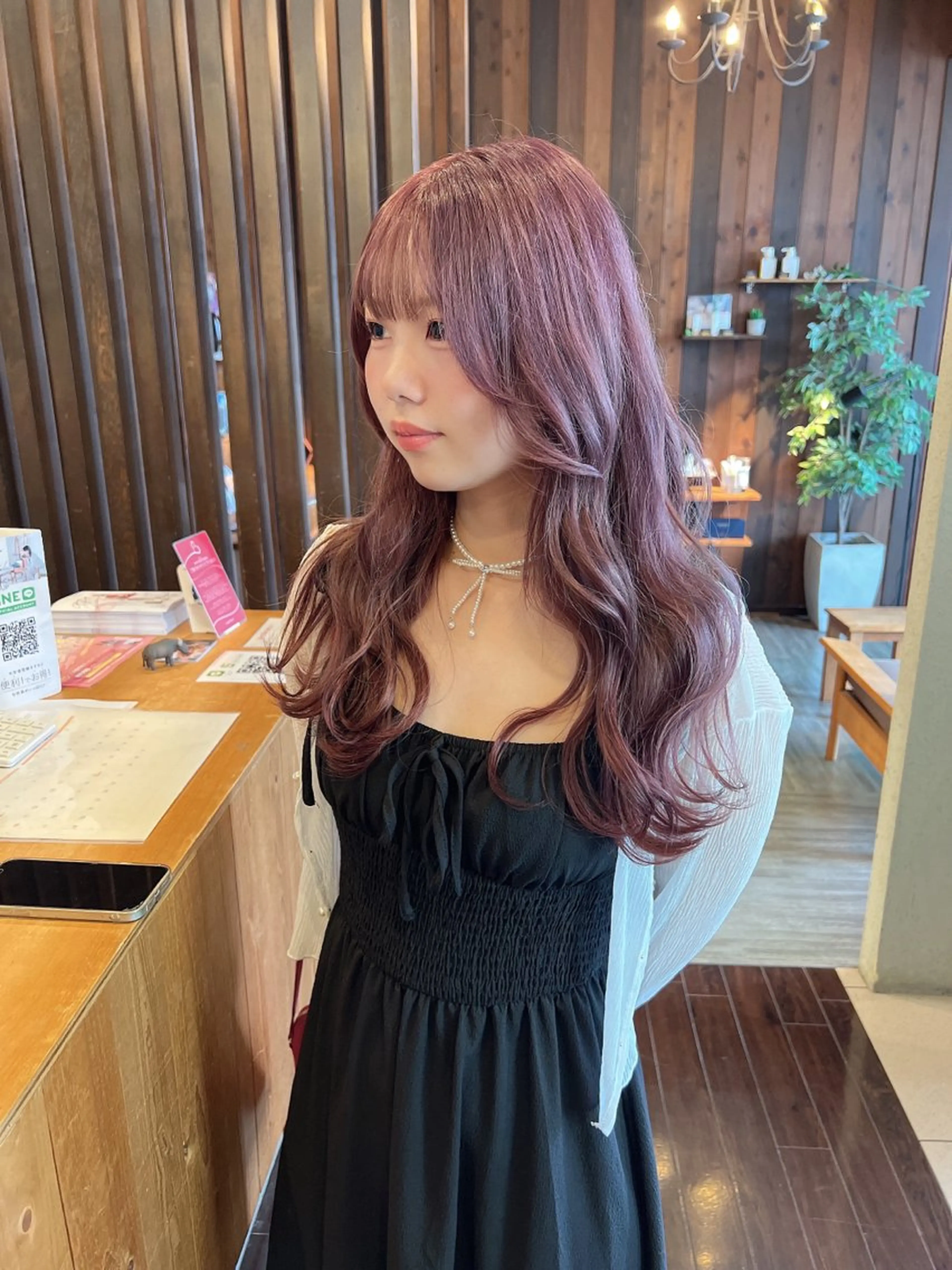 セミロング カラー ヘアカラー 具志 正太のヘアスタイル