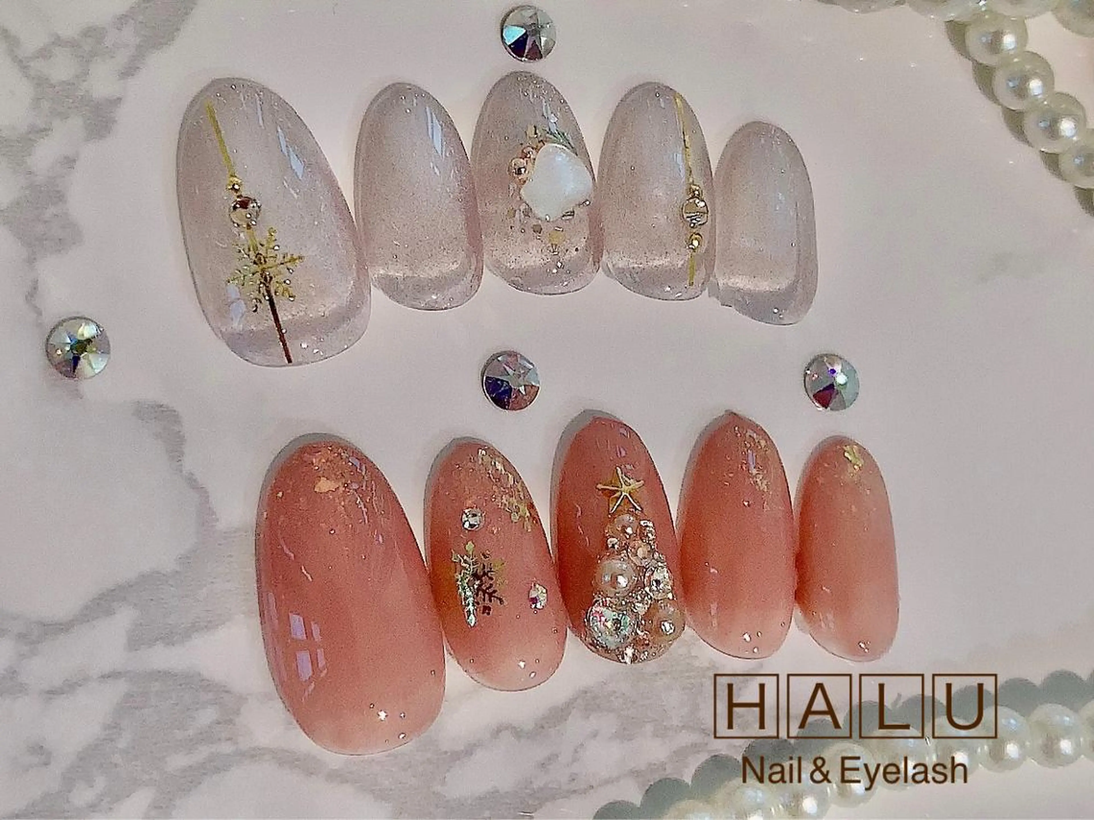 ネイル アートネイル シンプルネイル HALU ハルのネイルデザイン