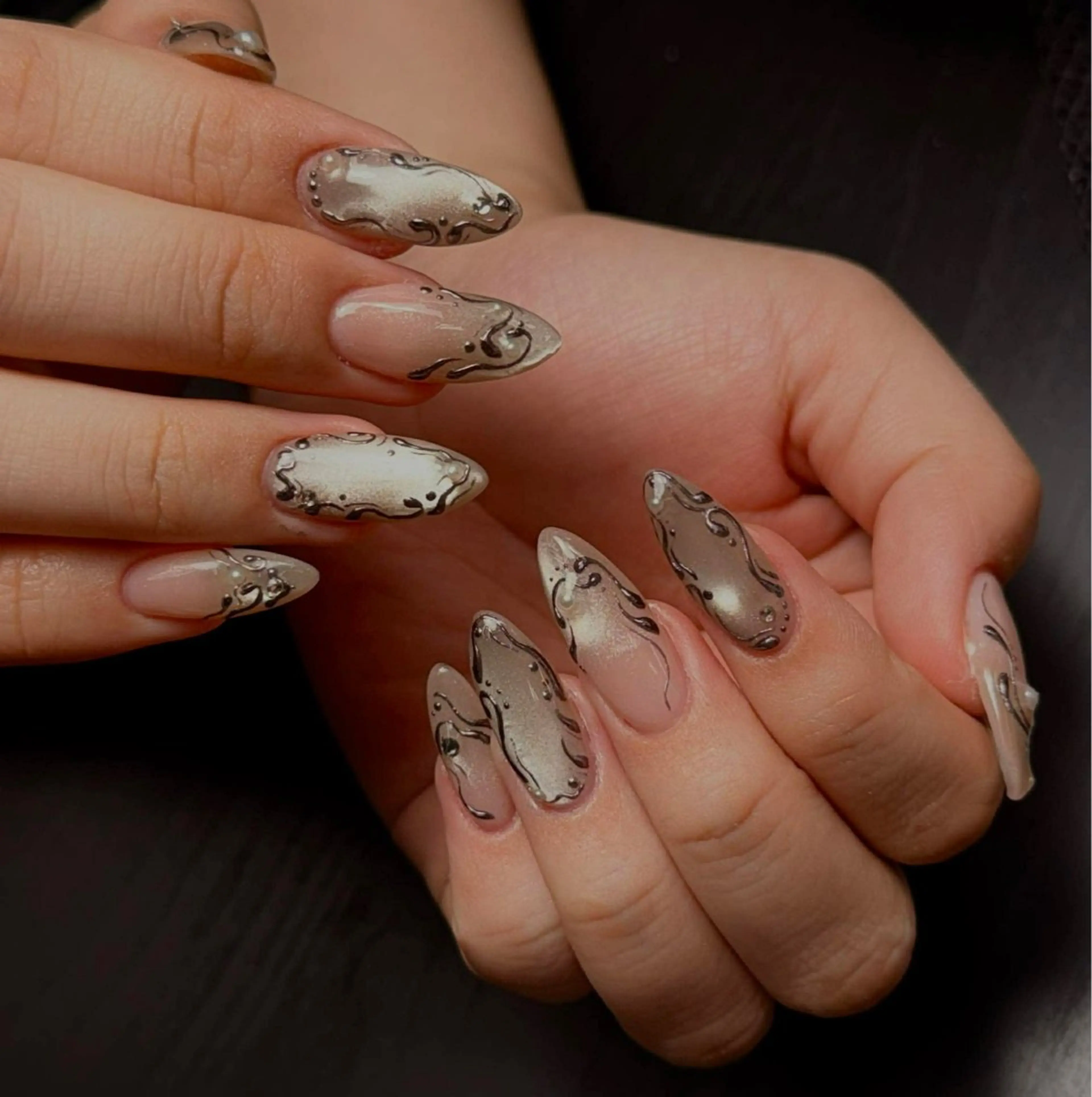 ネイル 韓国ネイル 持ち込み ニュアンスネイル 春ネイル 夏ネイル SORA ANA.CHUOのネイルデザイン