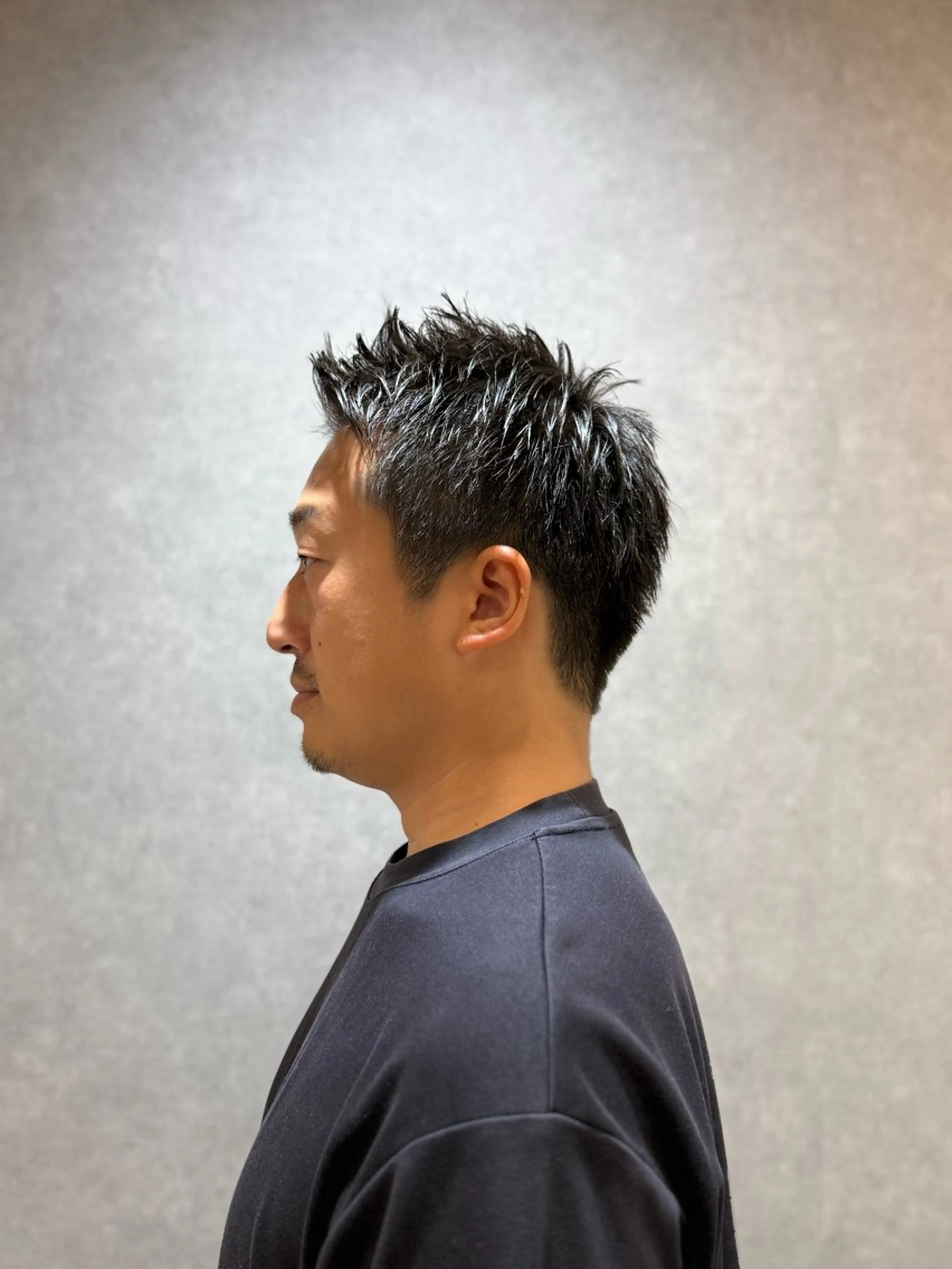 ショート メンズ anju.カット 透明感カラー/パーマのヘアスタイル