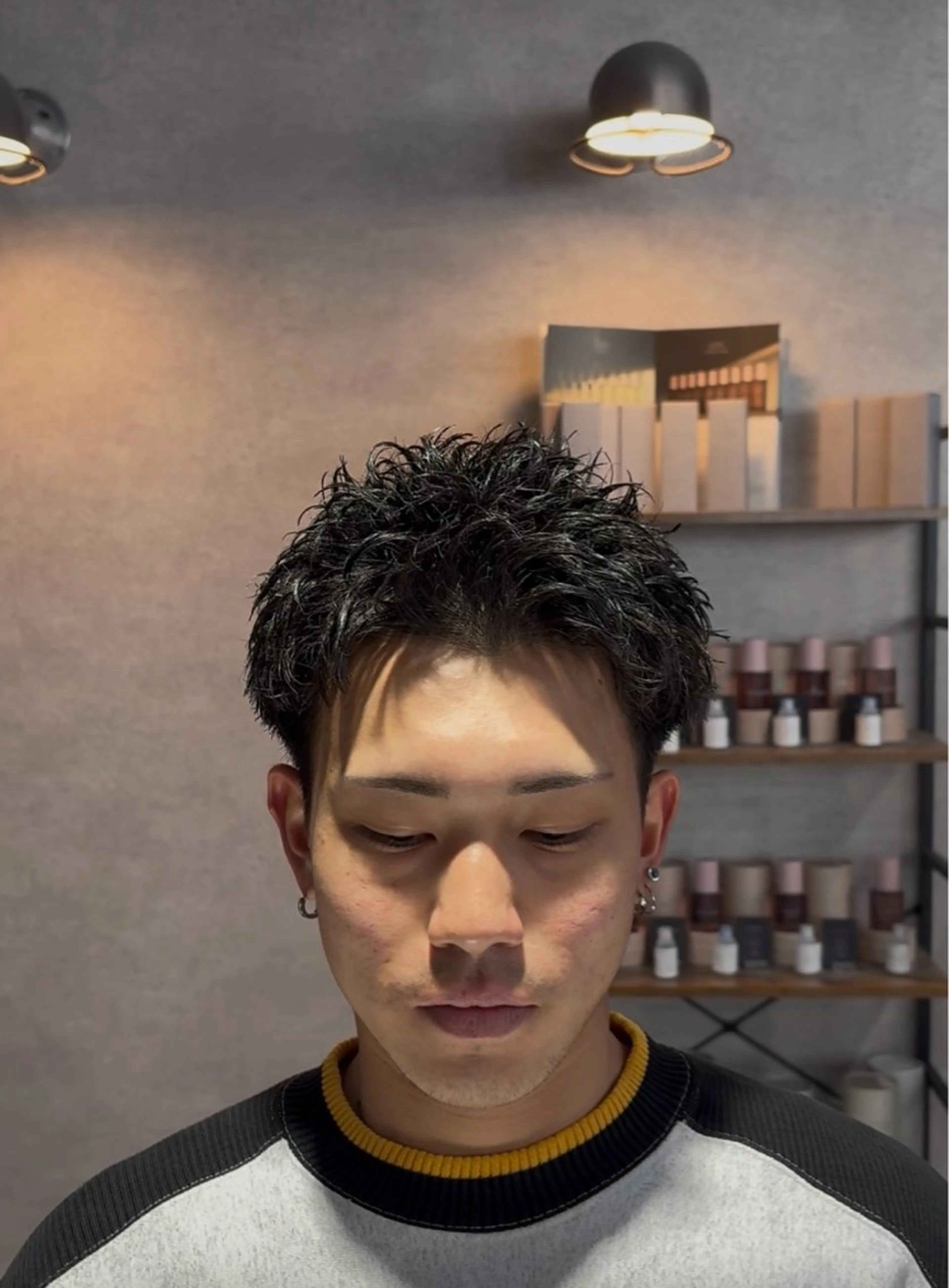 ショート カット パーマ ヘッドスパ ヘアセット パーマ指名率No1 メンズ特化ケイトのヘアスタイル