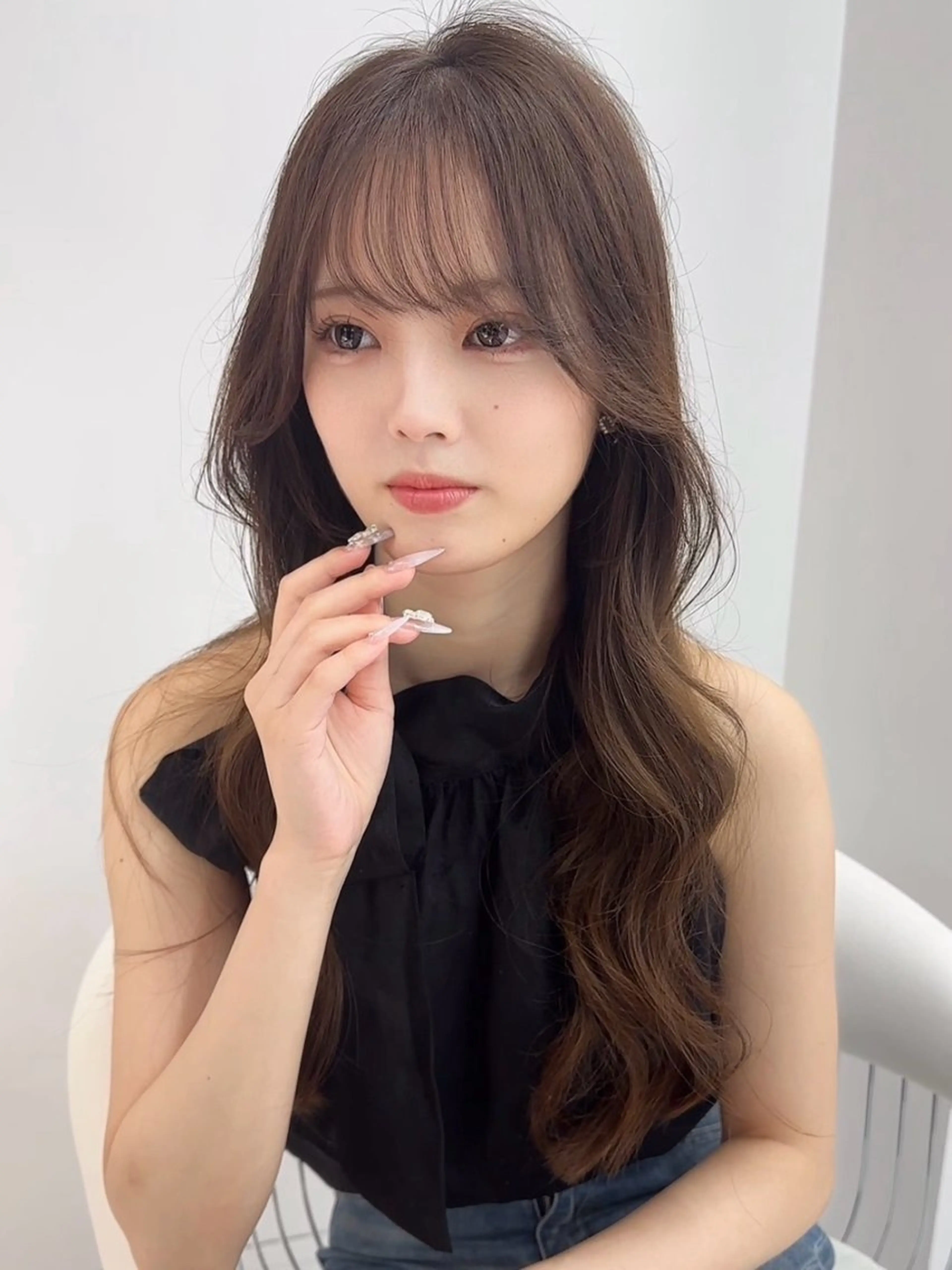 ロング カット ヘアカラー トリートメント Lond Emi 艶髪モテヘアのヘアスタイル