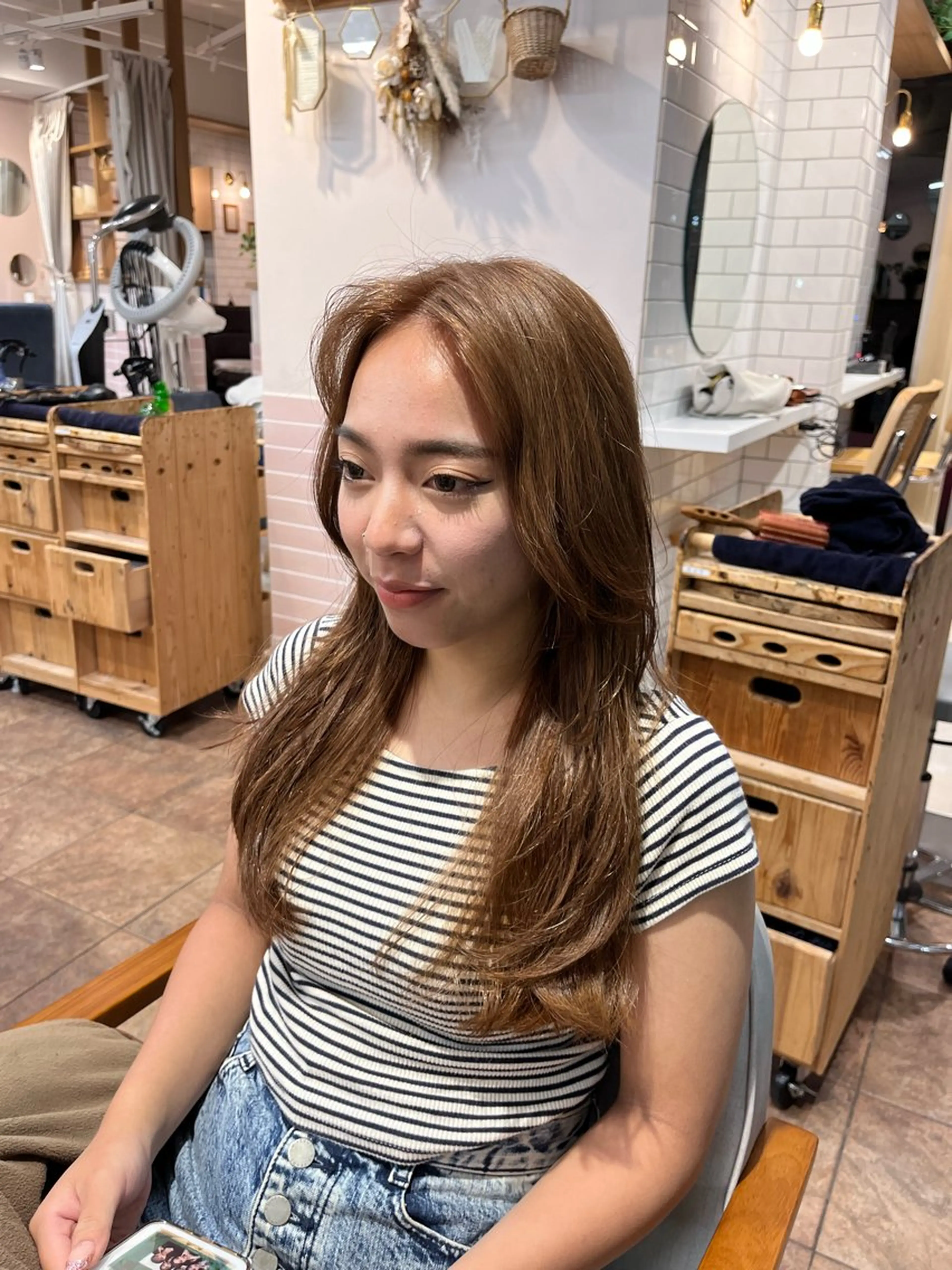 ロング カラー 🎀みさき🎀 韓国レイヤー/ボブのヘアスタイル