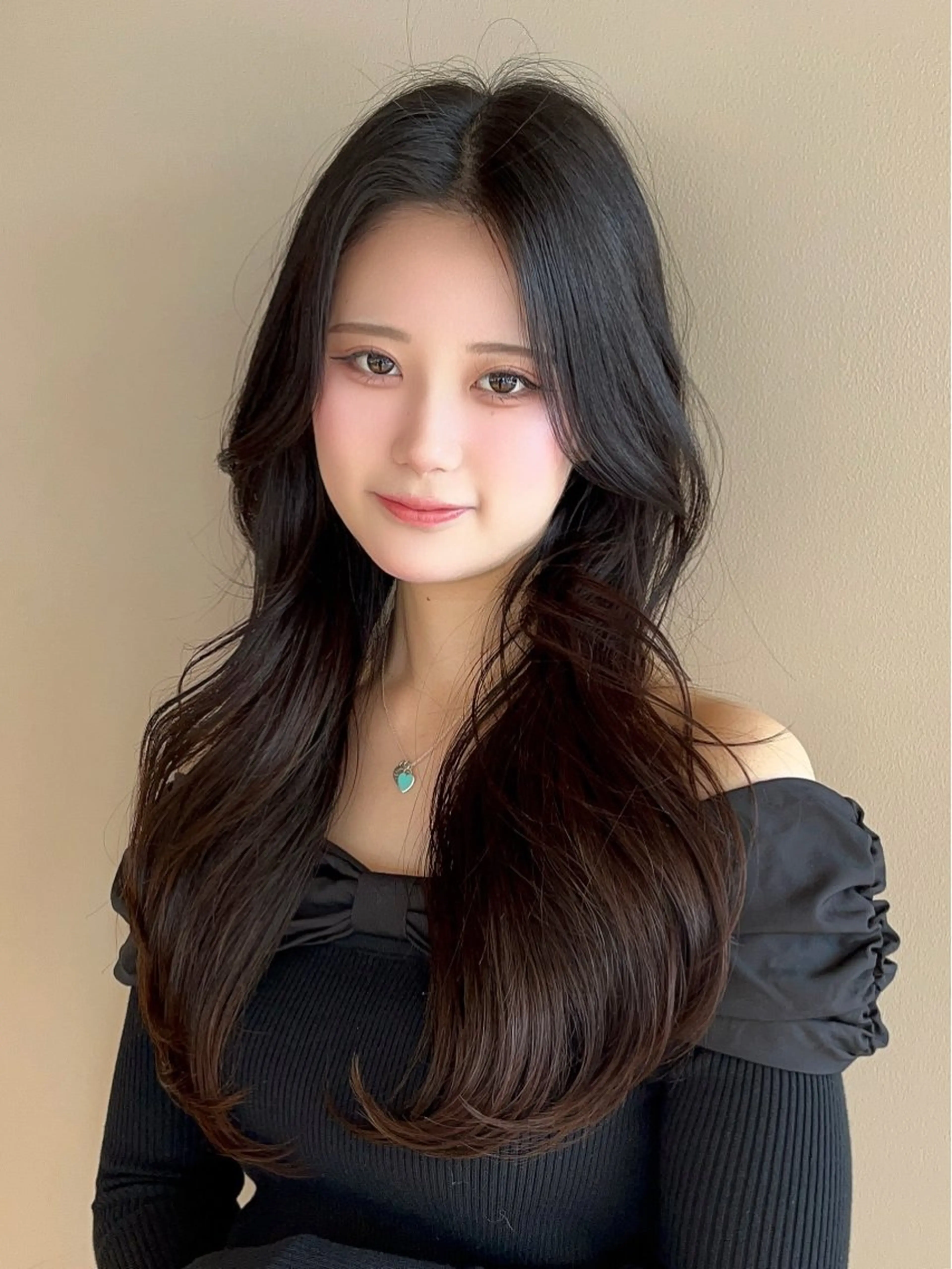 セミロング カラー レイヤーカット レイヤーカット顔周り /アレンジ伊藤彪真のヘアスタイル