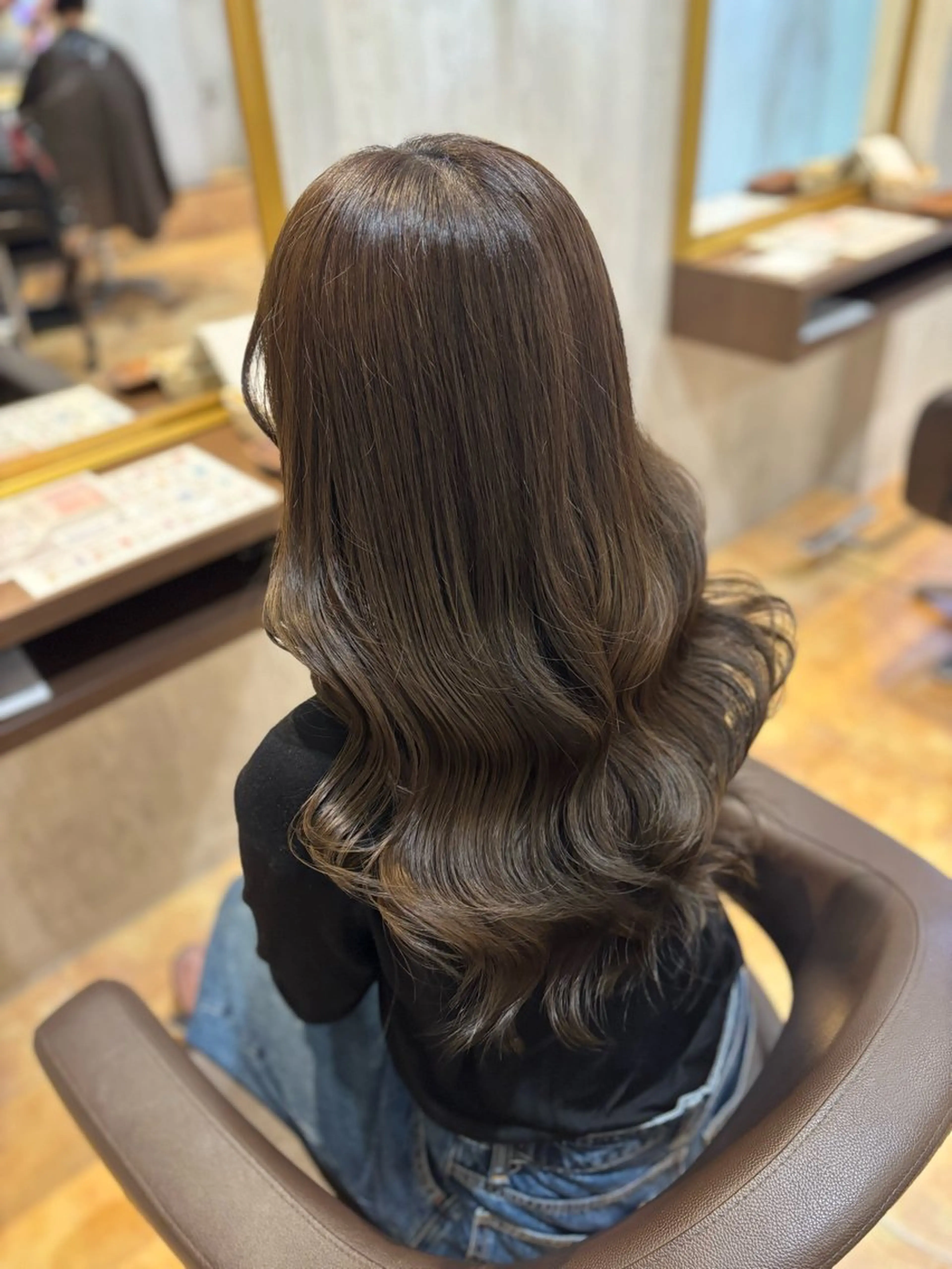 ロング カラー カット ヘアカラー トリートメント yui🥀/ボブ /ブリーチなしカラーのヘアスタイル