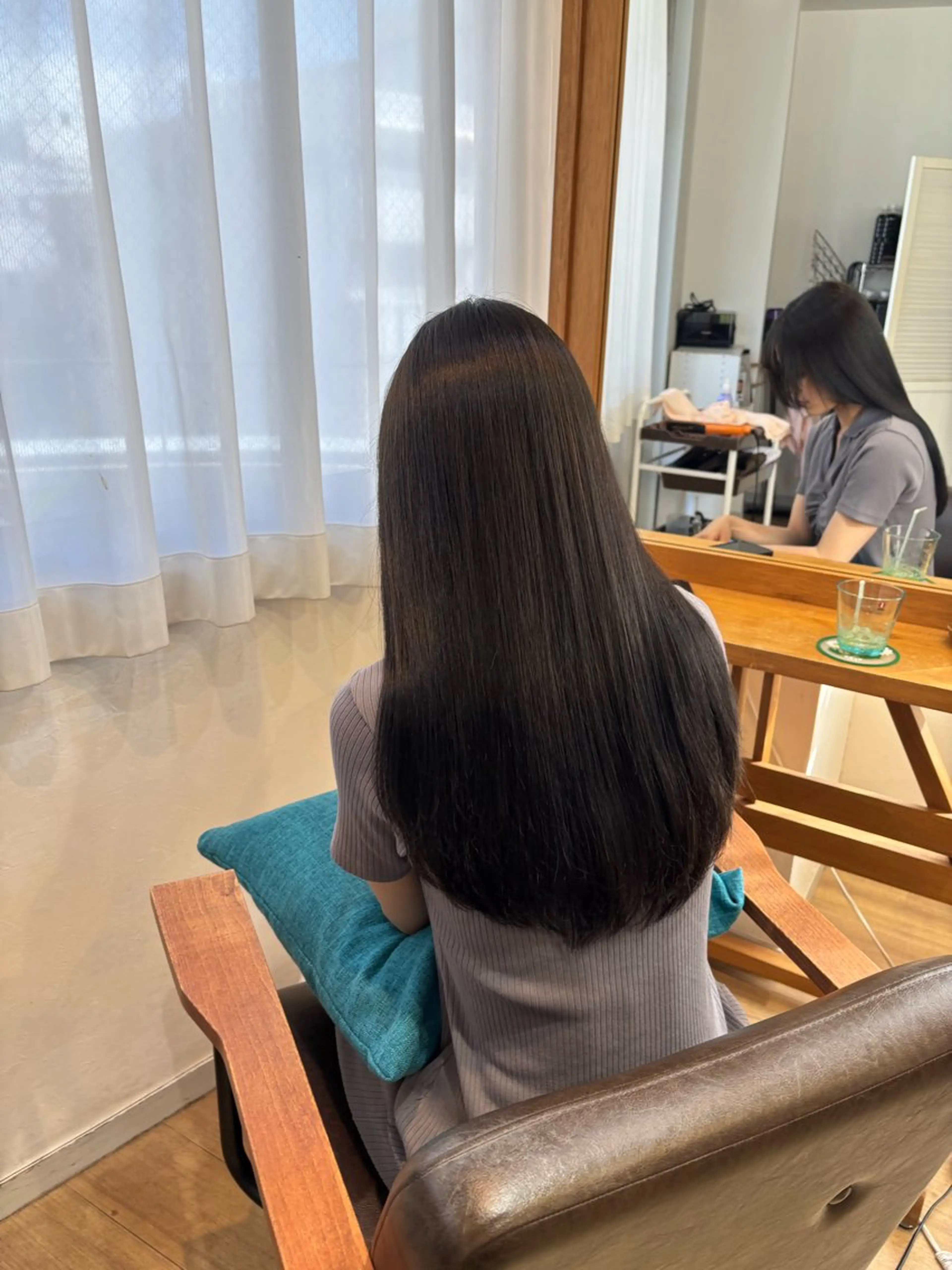 ロング カラー ベージュカラー 透明感カラー オリーブベージュ RINNO🌷艶髪/ 艶カラー/縮毛矯正のヘアスタイル