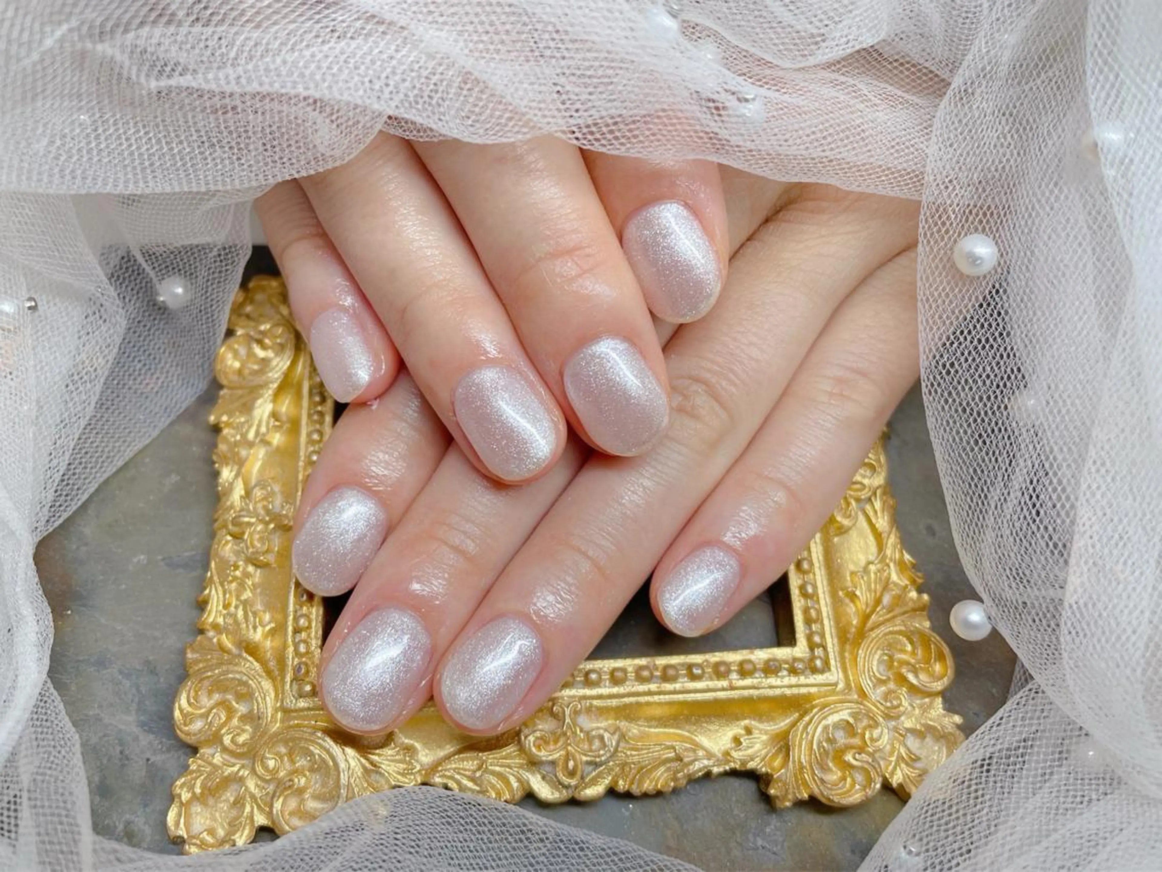 ネイル ハンドネイル マジック ミラーのネイルデザイン