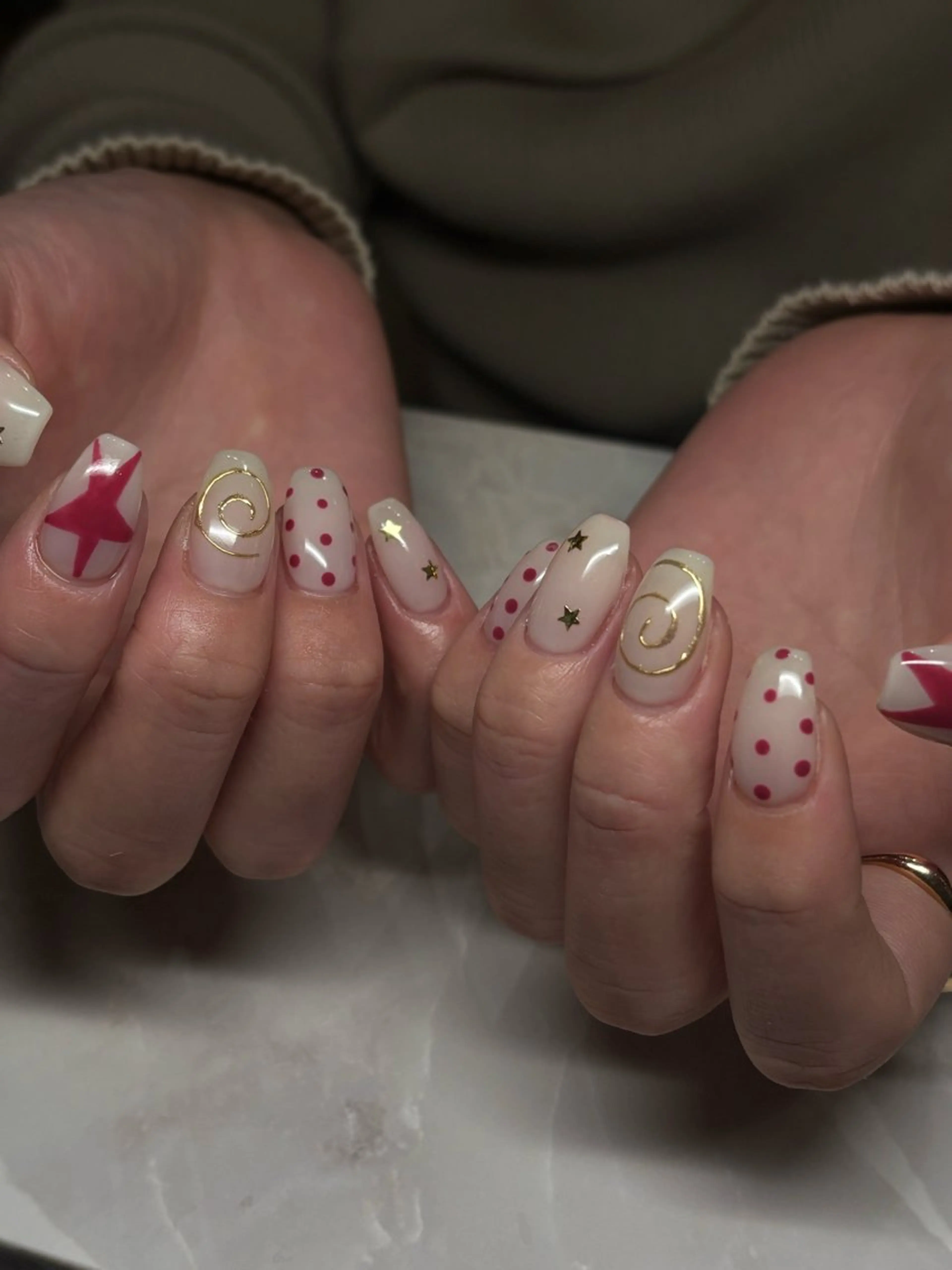 ネイル ハンドネイル 🌸yura🌸 ／ネイル／AO府中のネイルデザイン