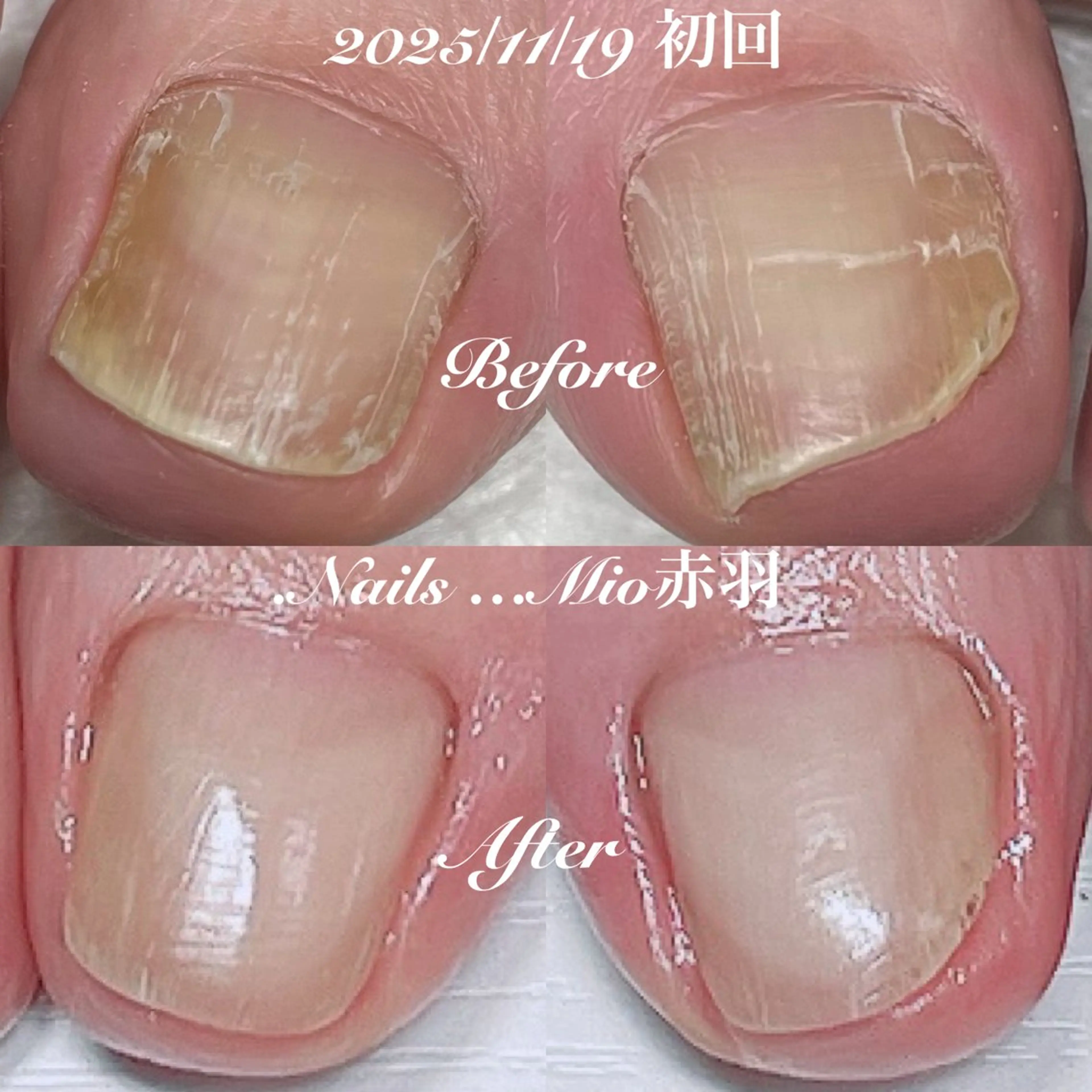 ネイル フットネイル 赤色 フットネイル .Nails Mio 赤羽西ネイルサロンのネイルデザイン