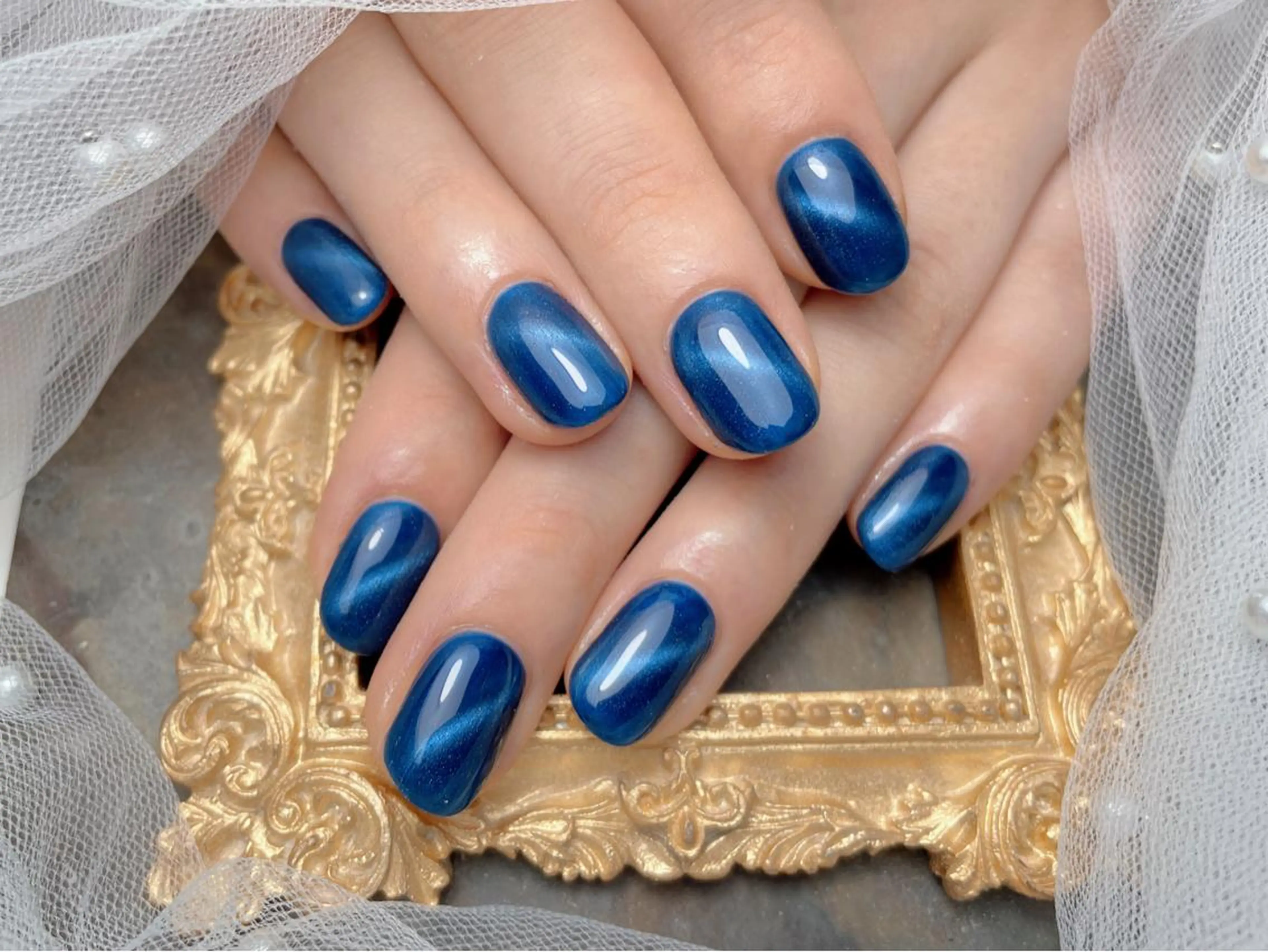 ネイル ハンドネイル マジック ミラーのネイルデザイン