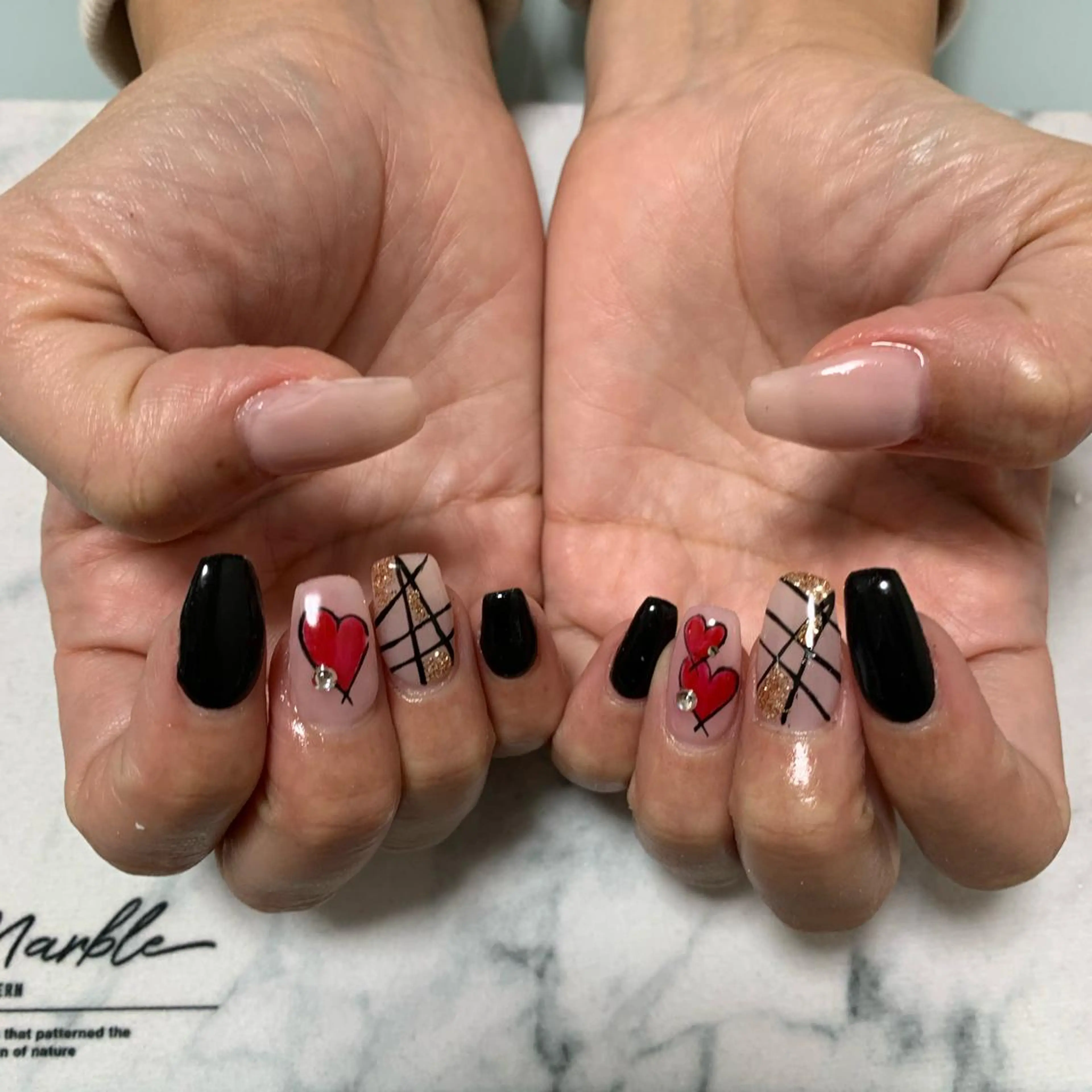 ネイル ハンドネイル 🌙🫧CHARME (RUKA)🦋🫧のネイルデザイン