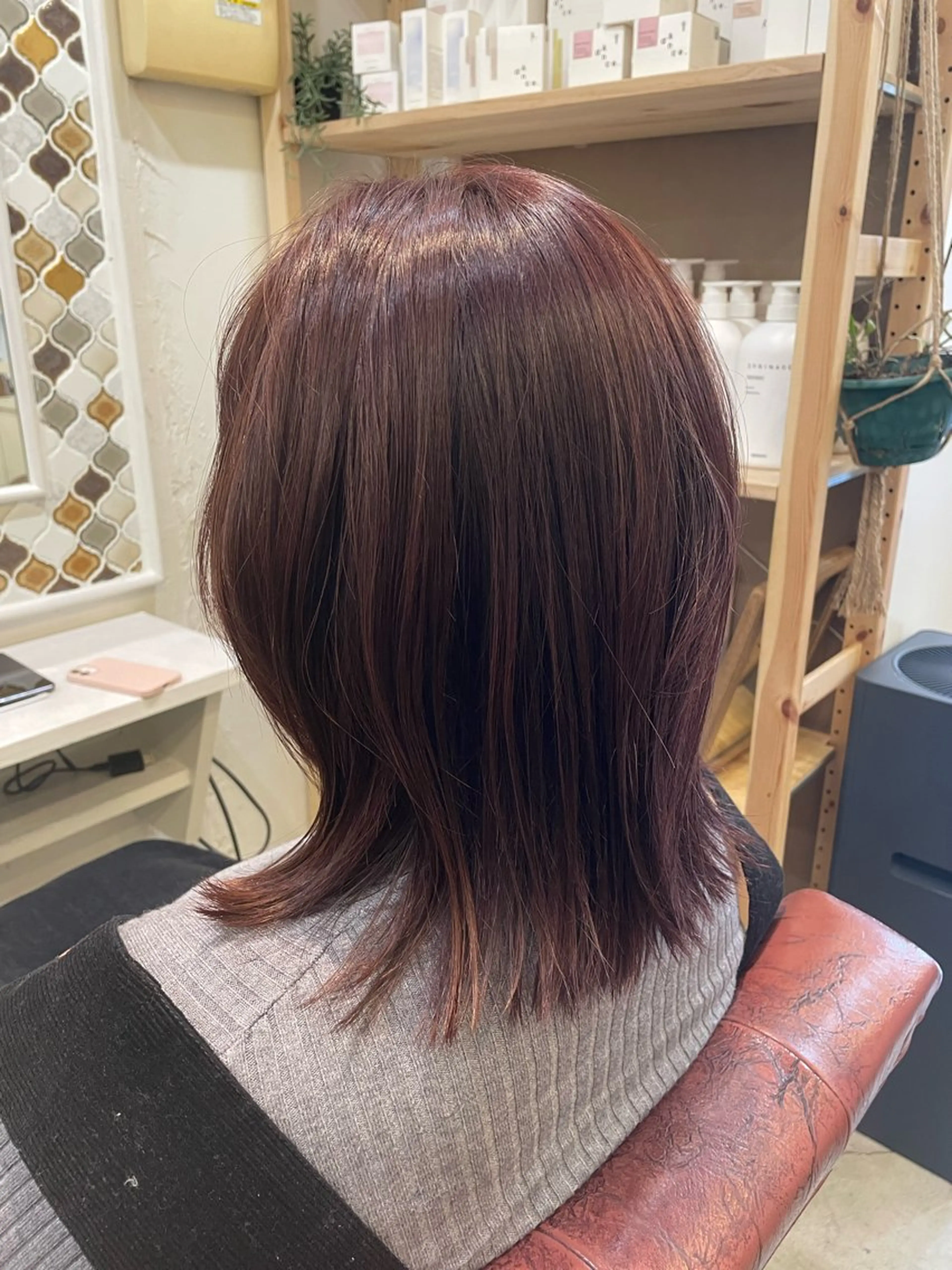 ミディアム カラー ヘアカラー トリートメント 村上 滉弥のヘアスタイル