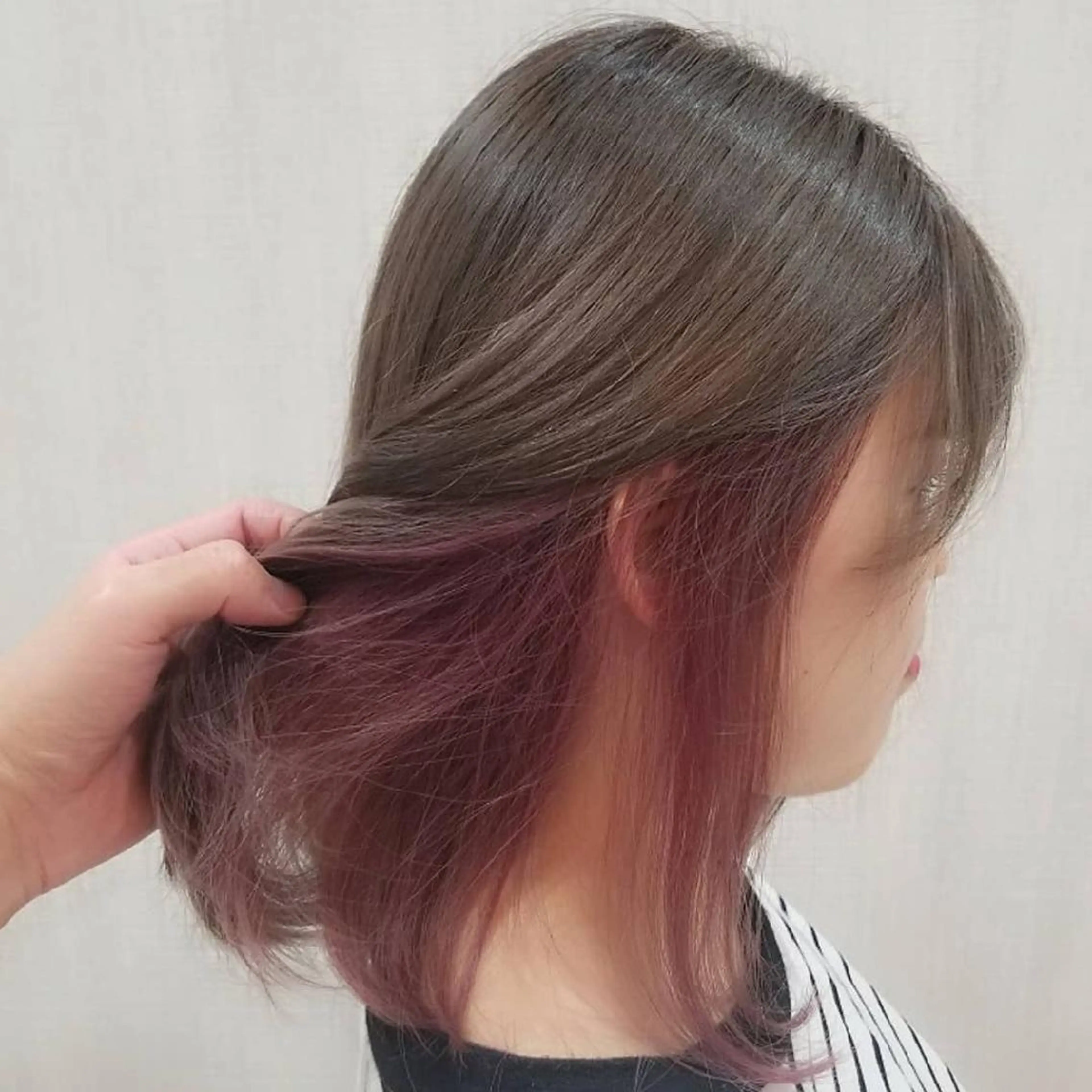 ミディアム カラー インナーカラー レイヤーカット/ 髪質改善/代表西村のヘアスタイル