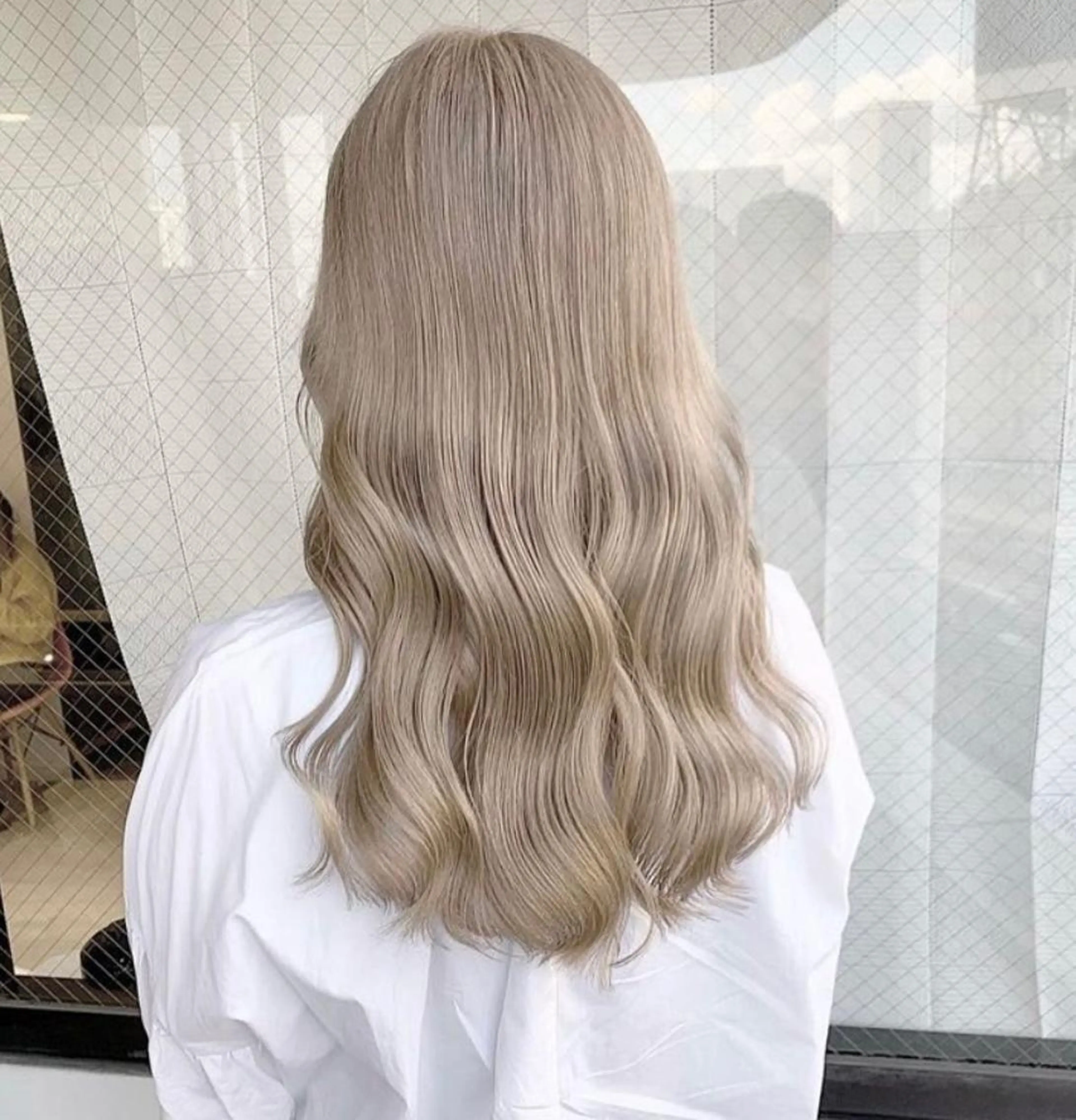 ロング ハイトーン/メンズ/ デザイン/梅田/ミユのヘアスタイル