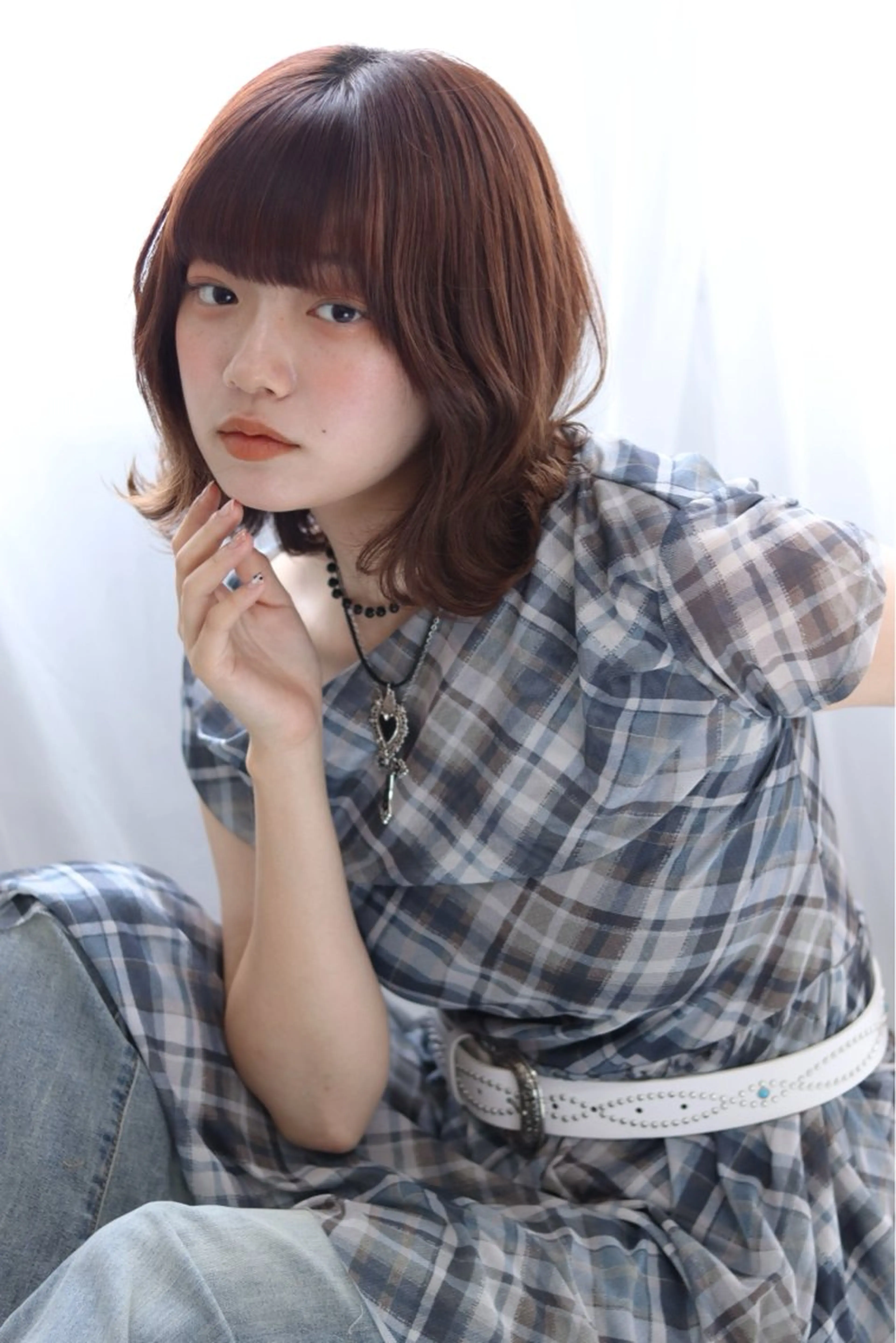 ミディアム 髙原 菖のヘアスタイル