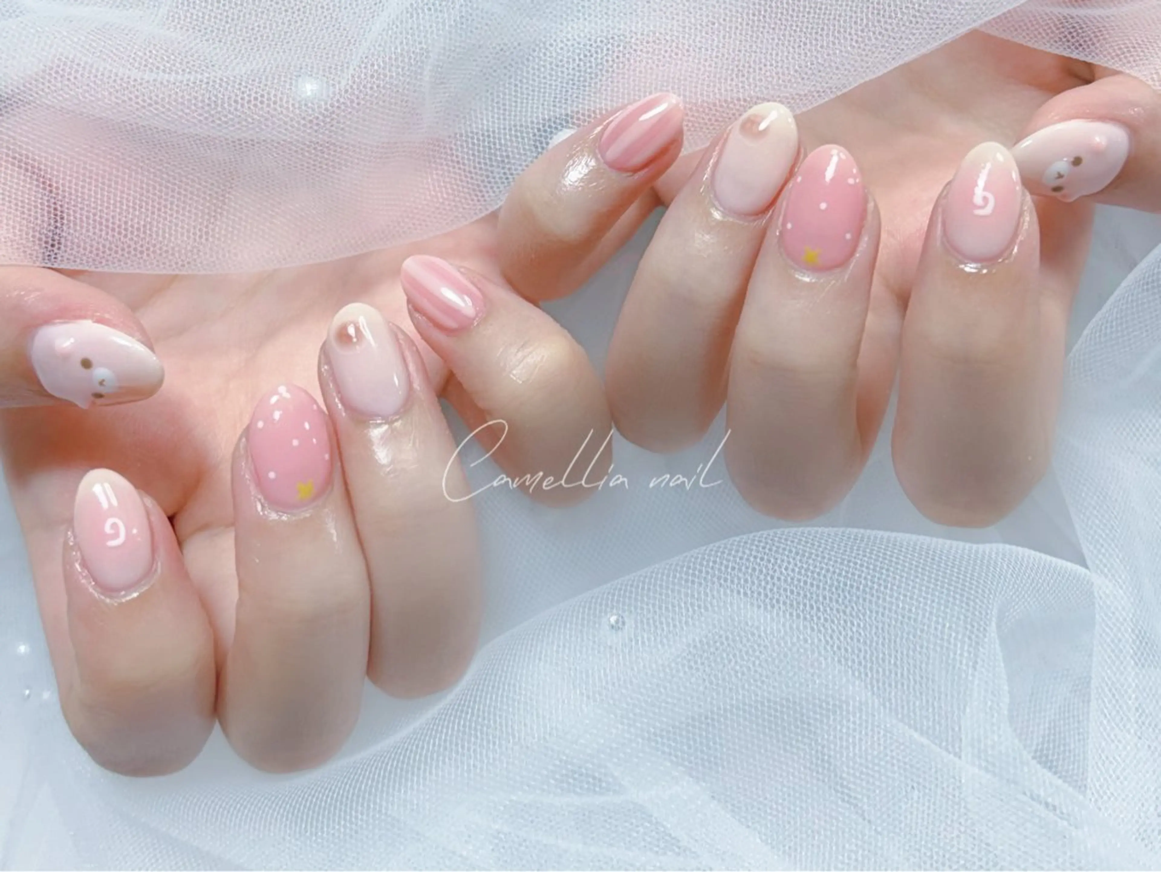 ネイル momoka デザイン長さだしのネイルデザイン