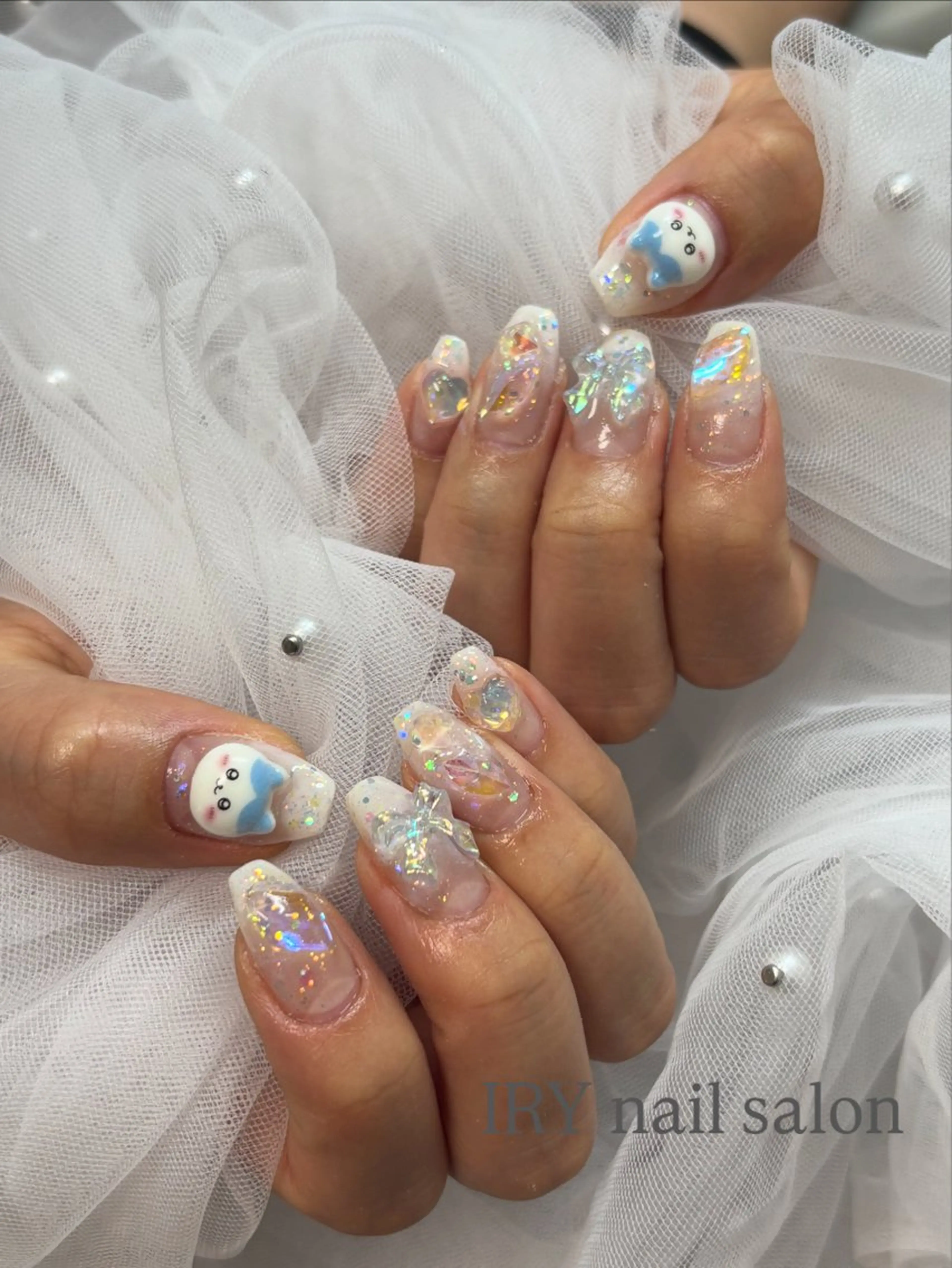 ネイル 持ち込み 三本 綾奈のネイルデザイン