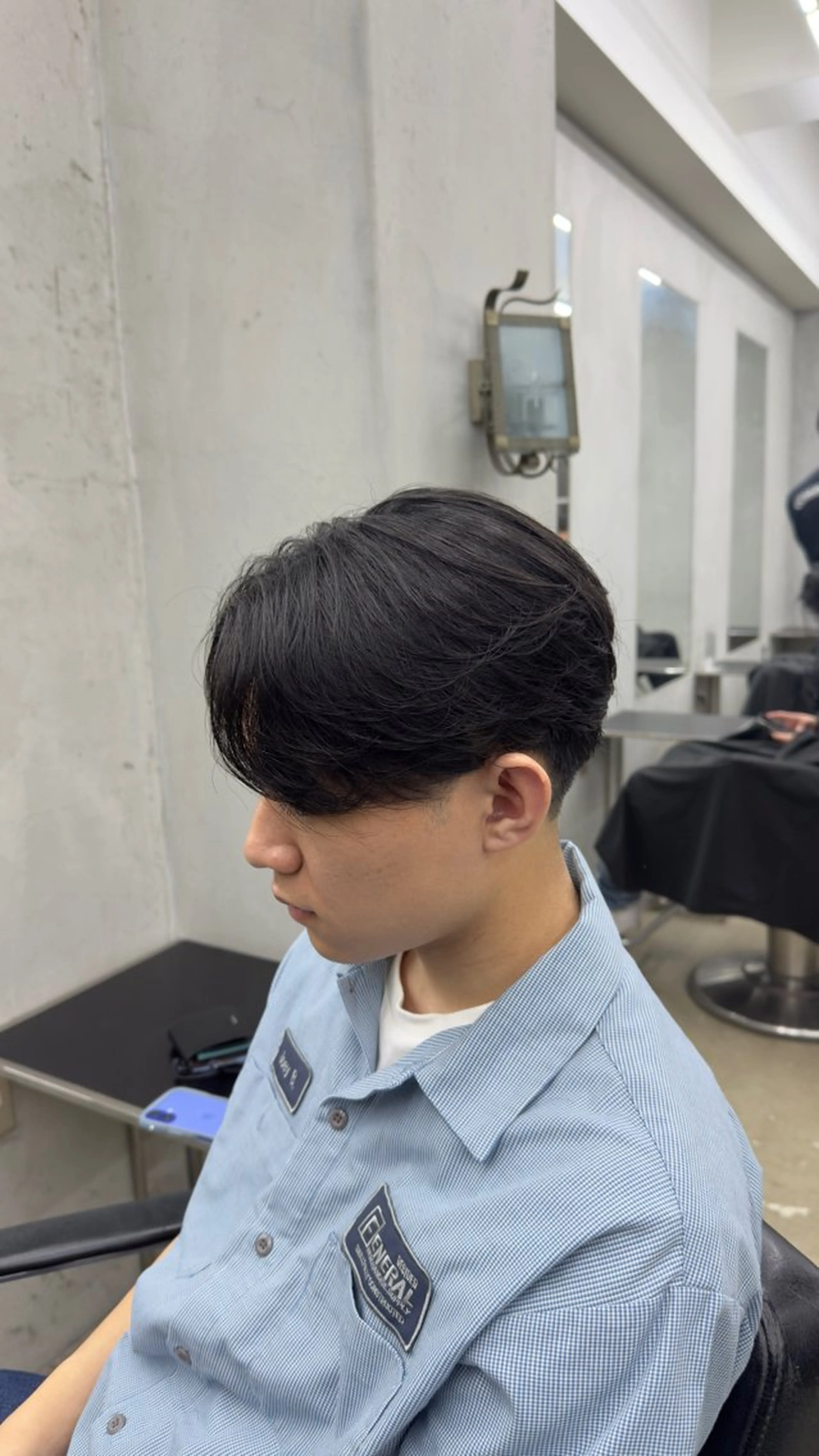パーマ メンズ 田中 辰弥のヘアスタイル