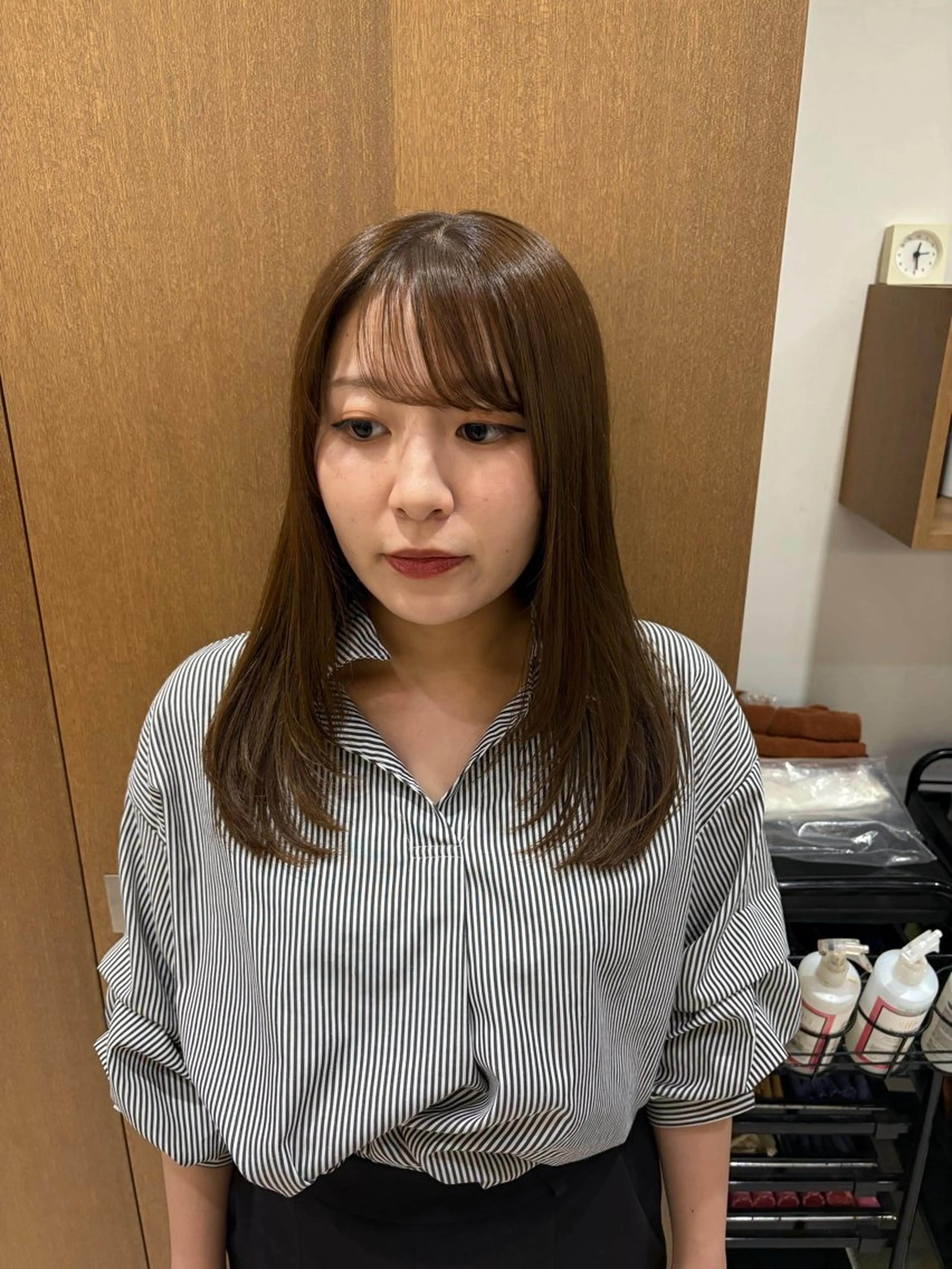 ミディアム カット 寺本 心のヘアスタイル