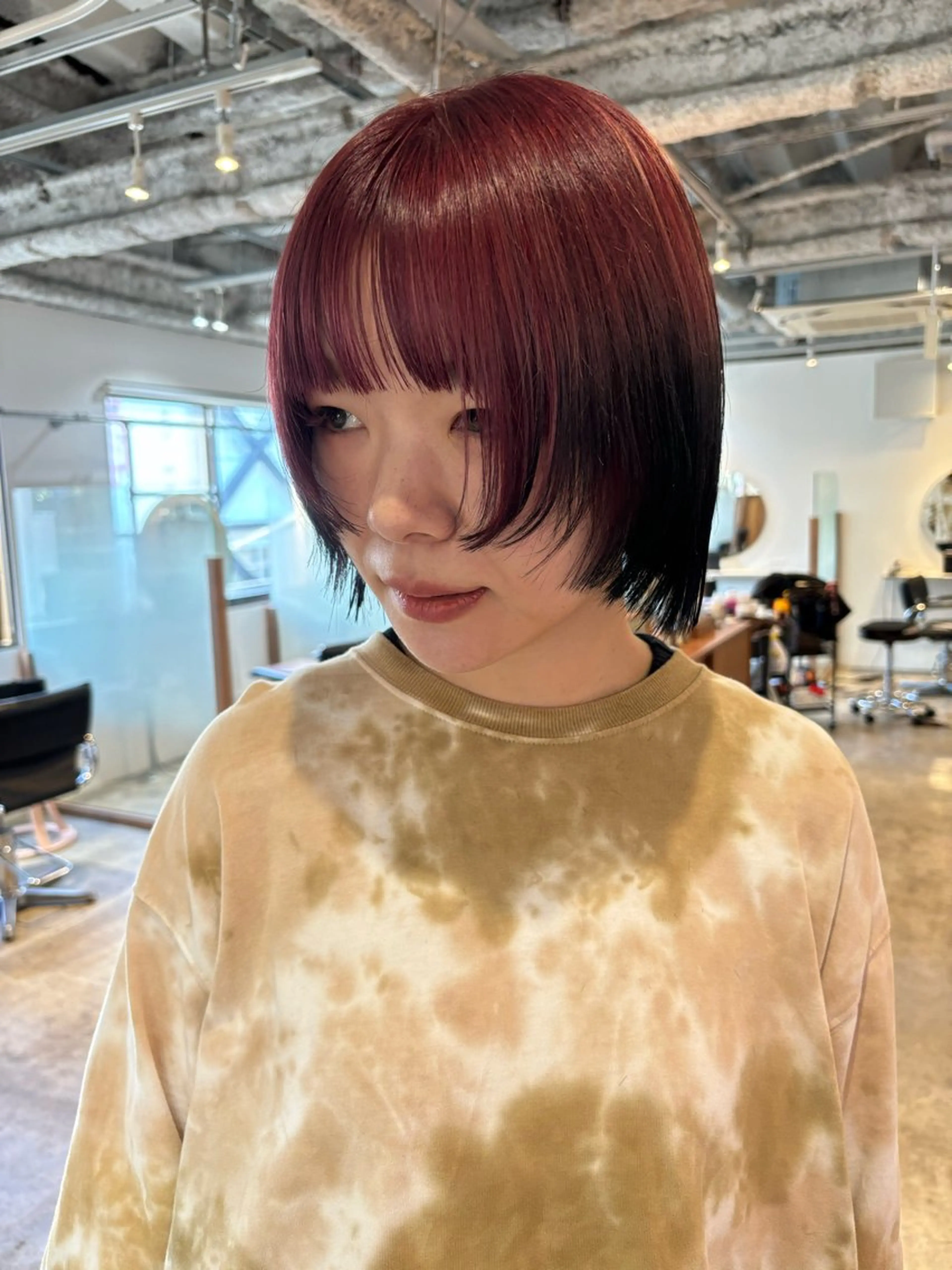 ショート カラー ヘアカラー トリートメント Hayashi Shioriのヘアスタイル
