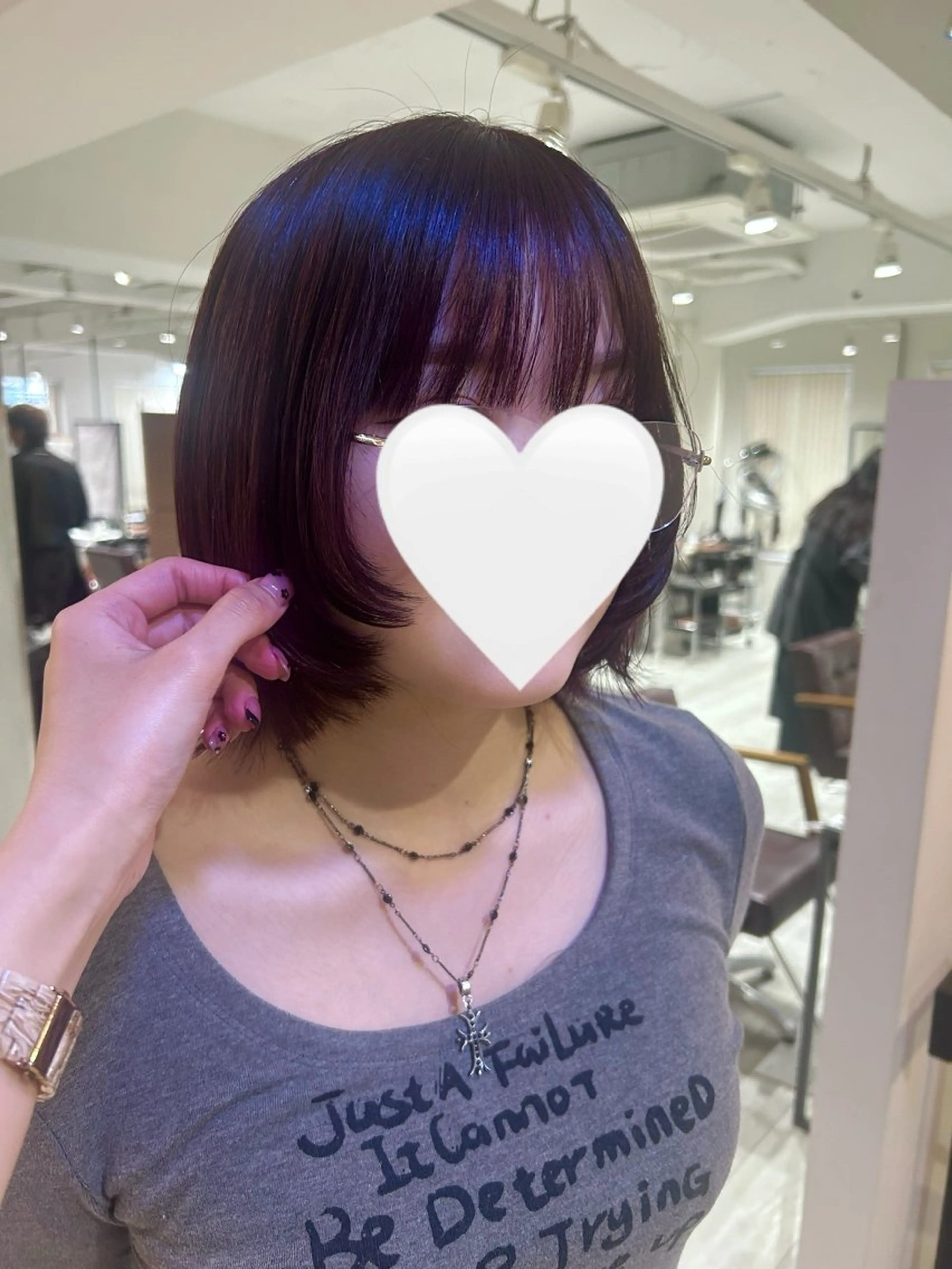 ミディアム カット Ria／透明感カラー ／レイヤー／ボブ🌸のヘアスタイル