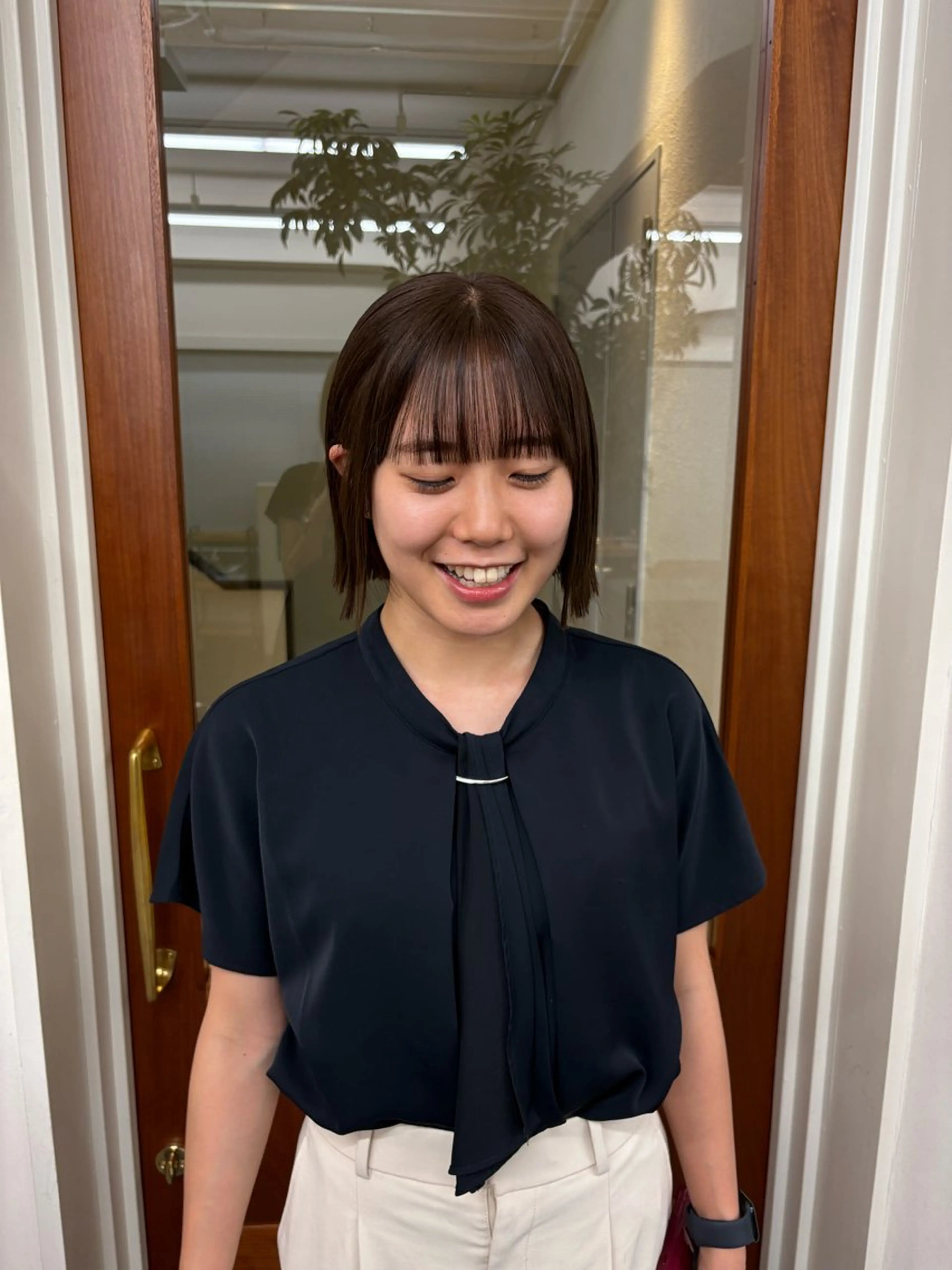 ショート レイヤー/顔周り/ 透明感/ののか💞のヘアスタイル