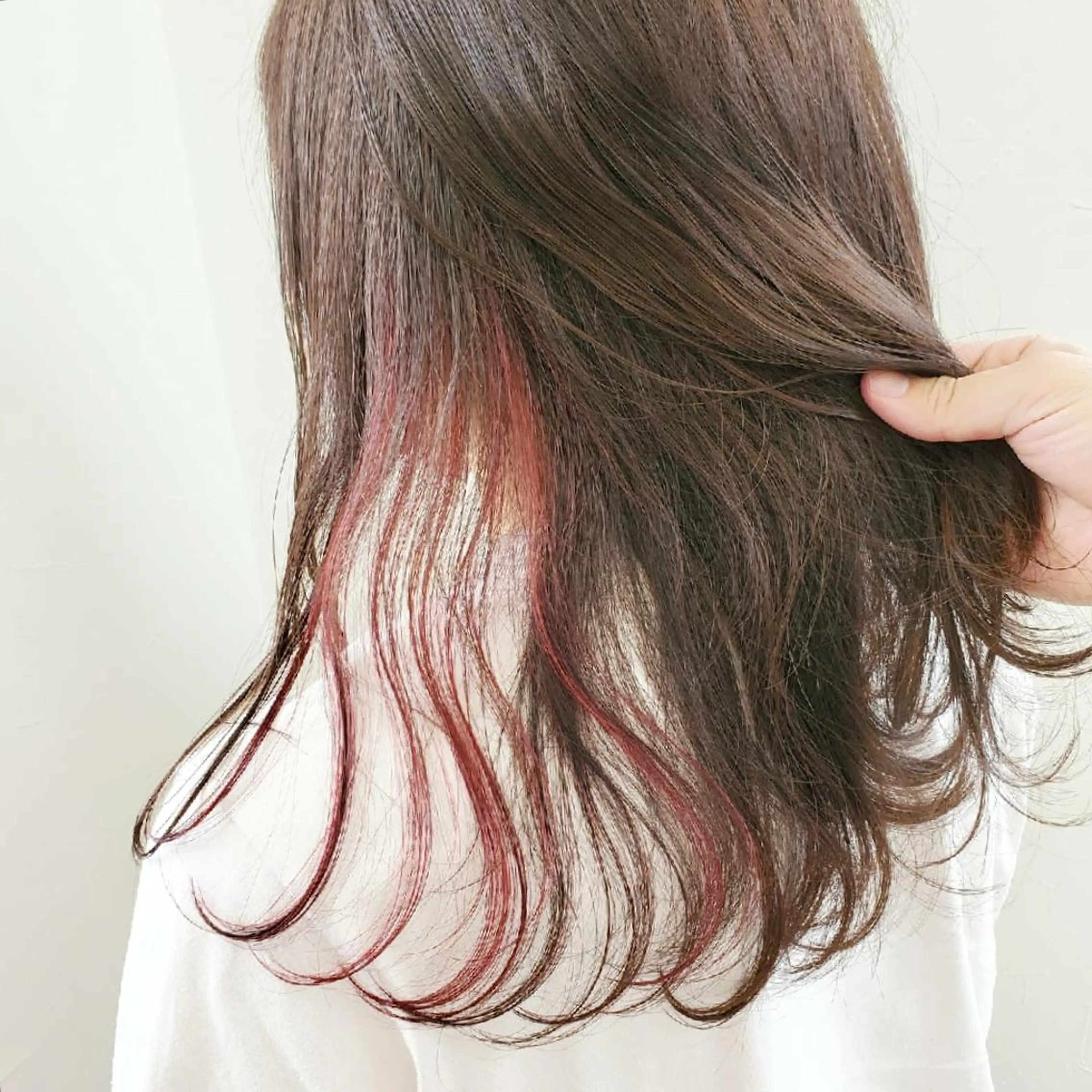 セミロング カラー インナーカラー ピンクカラー レイヤーカット/ ウルフカット/大橋 のヘアスタイル