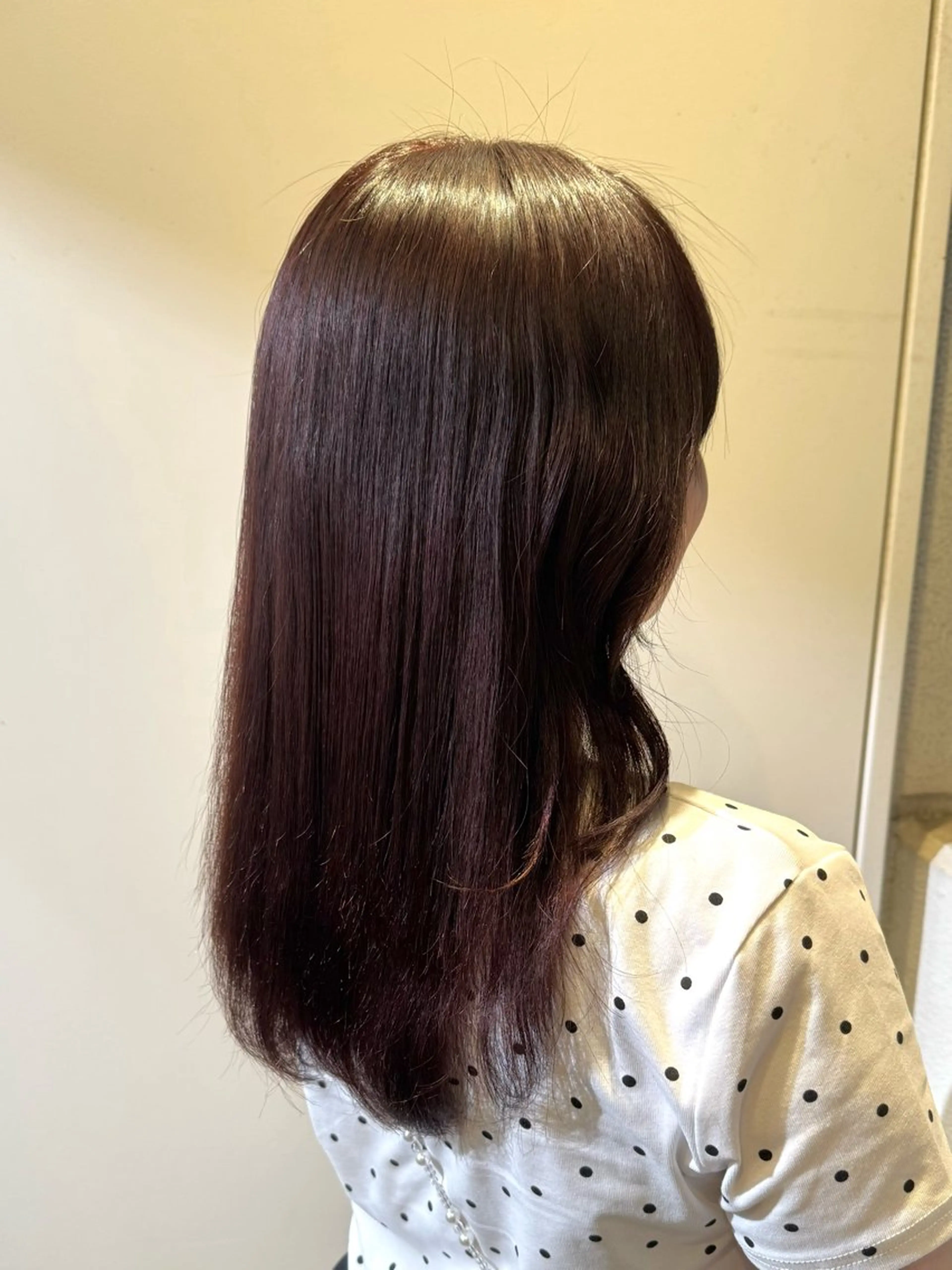 セミロング カラー レッドカラー ヘアカラー トリートメント 縮毛矯正/エクステ ヘアアレンジ/ひふみのヘアスタイル