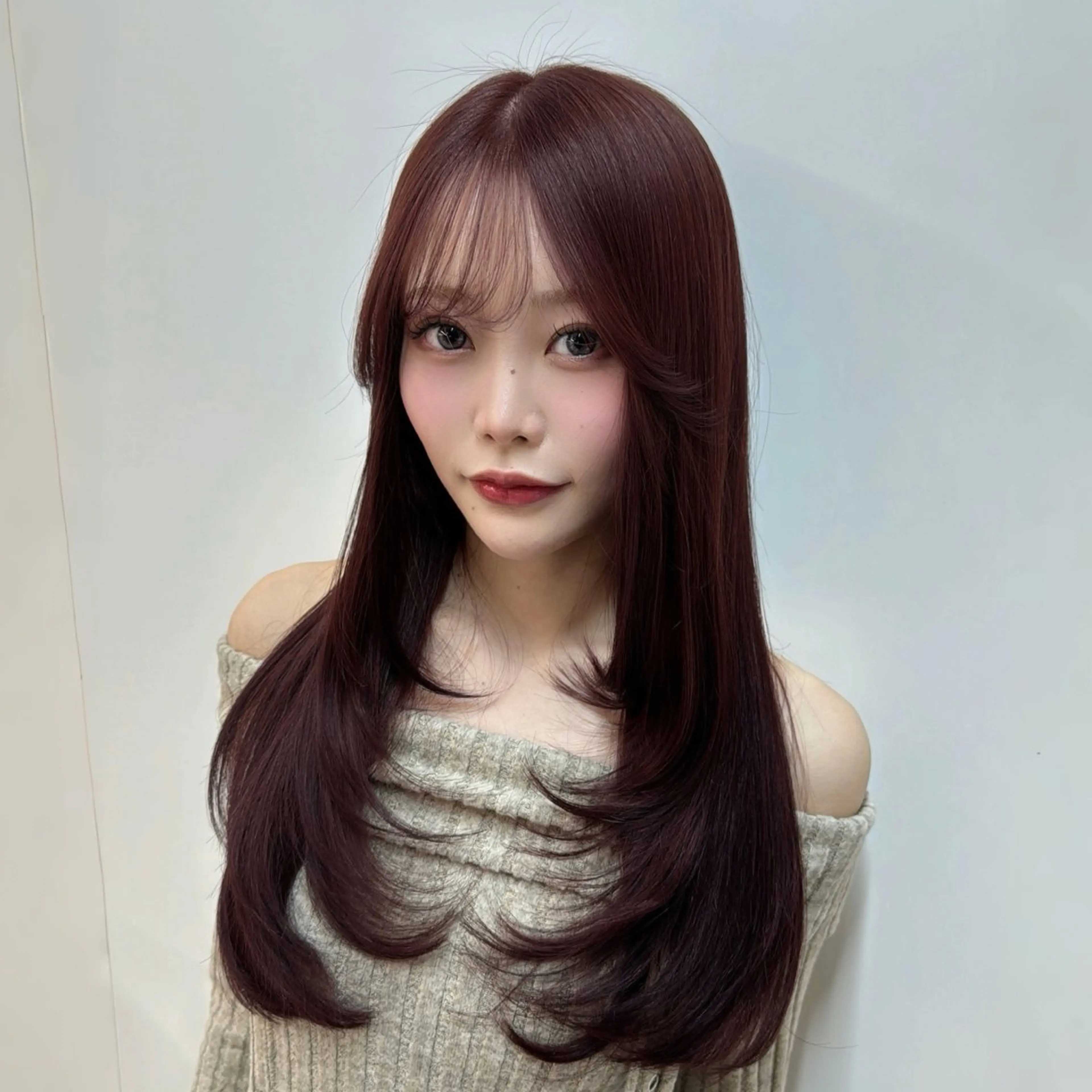 ロング レイヤーカット/ 艶カラー/山内一暉のヘアスタイル