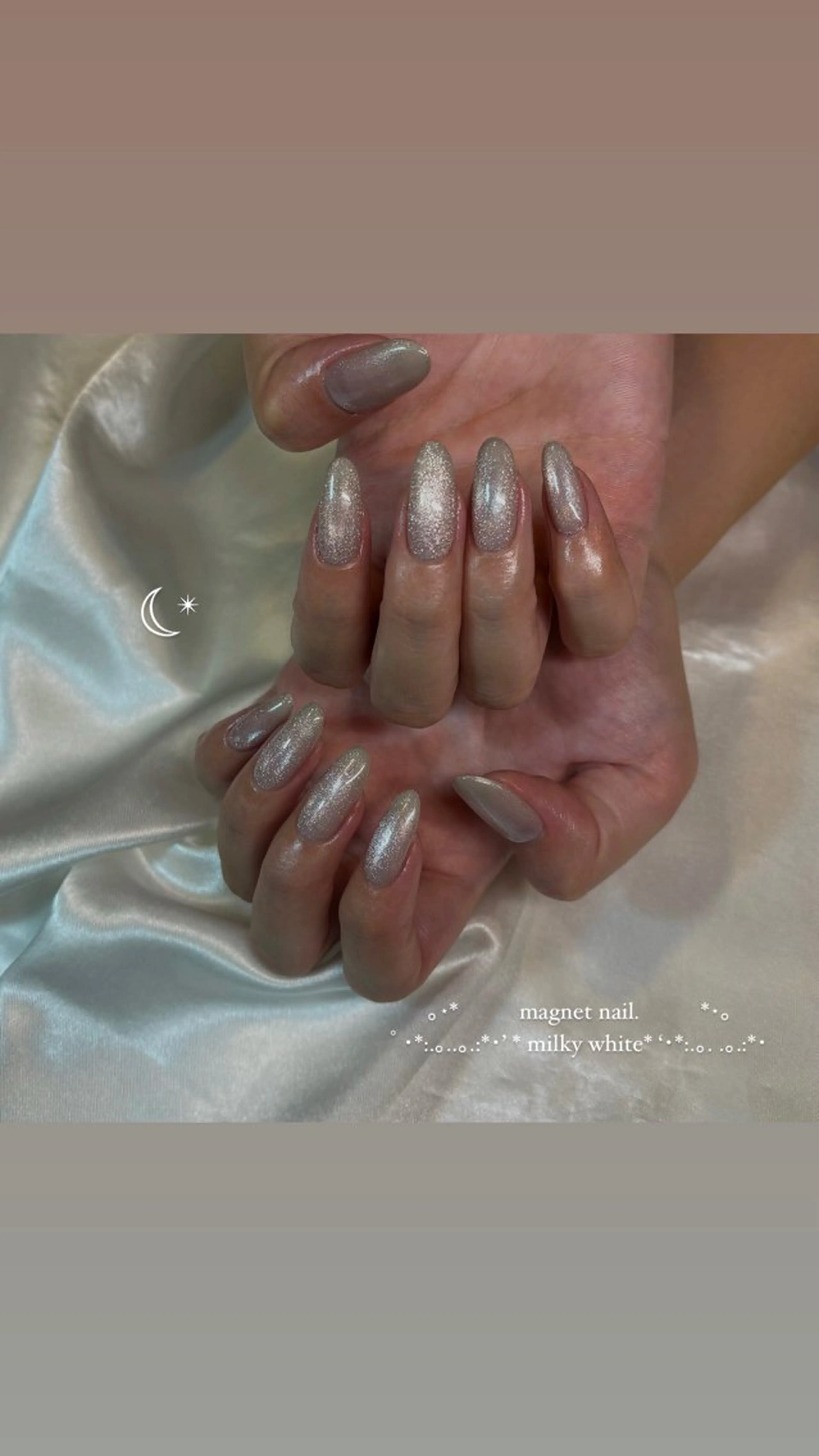 ネイル マグネットネイル オフィスネイル ワンカラーネイル シンプルネイル ブライダルネイル Chat noir所属・【chatnoir】 MIYUのネイルデザイン