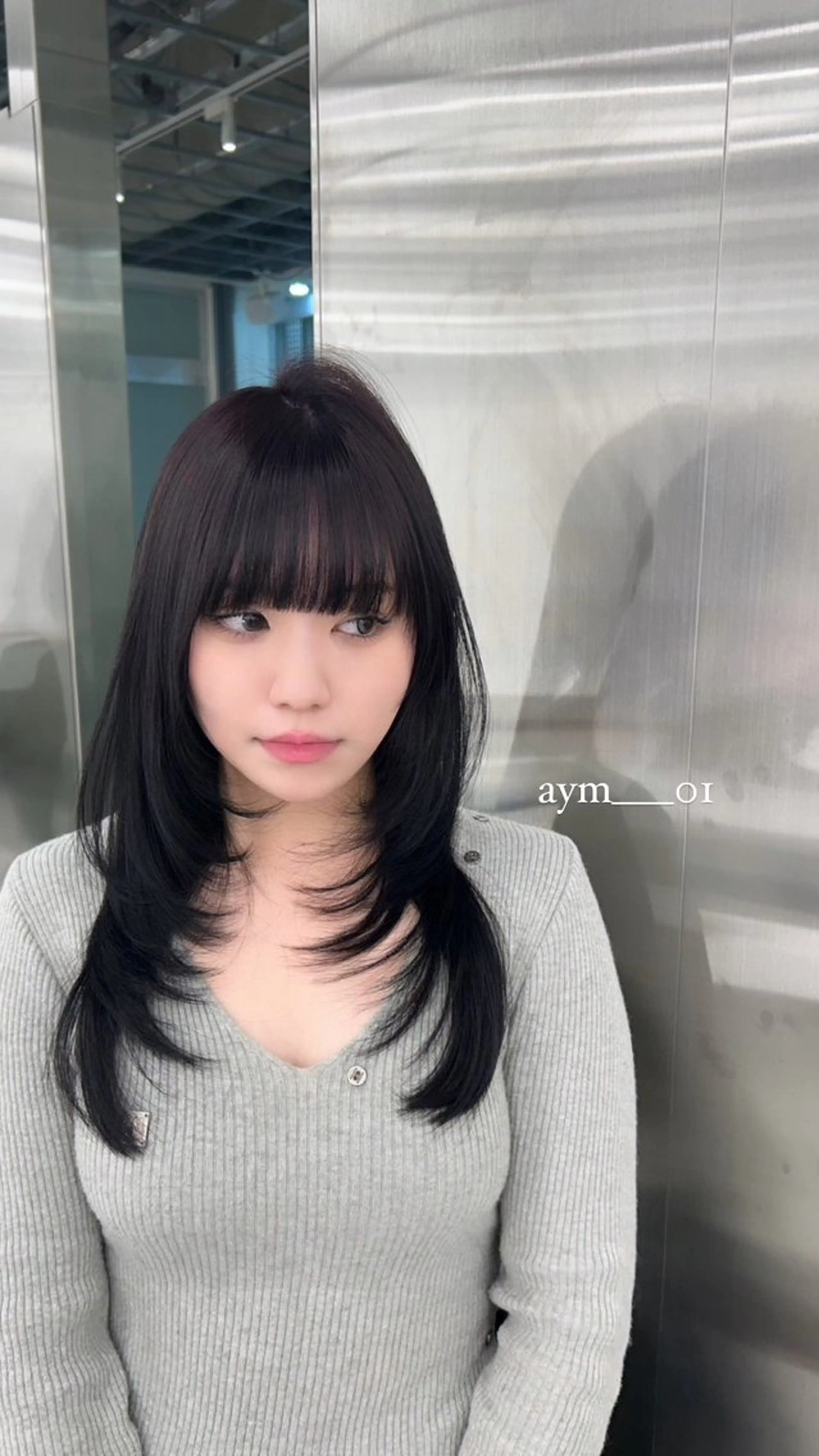セミロング 銀座/韓国ヘア🤍 レイヤーAYUMIのヘアスタイル