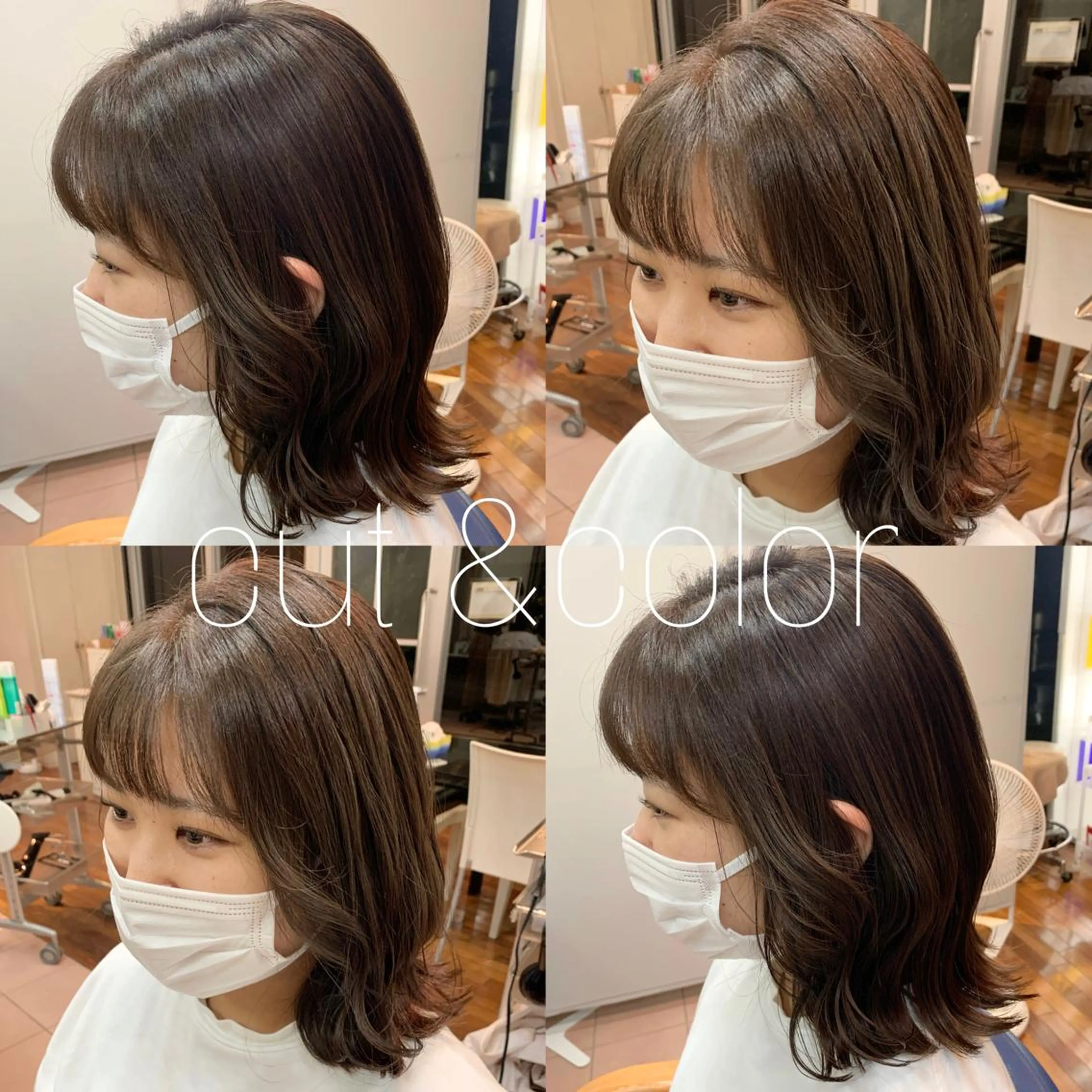 ミディアム 小澤 志穂のヘアスタイル