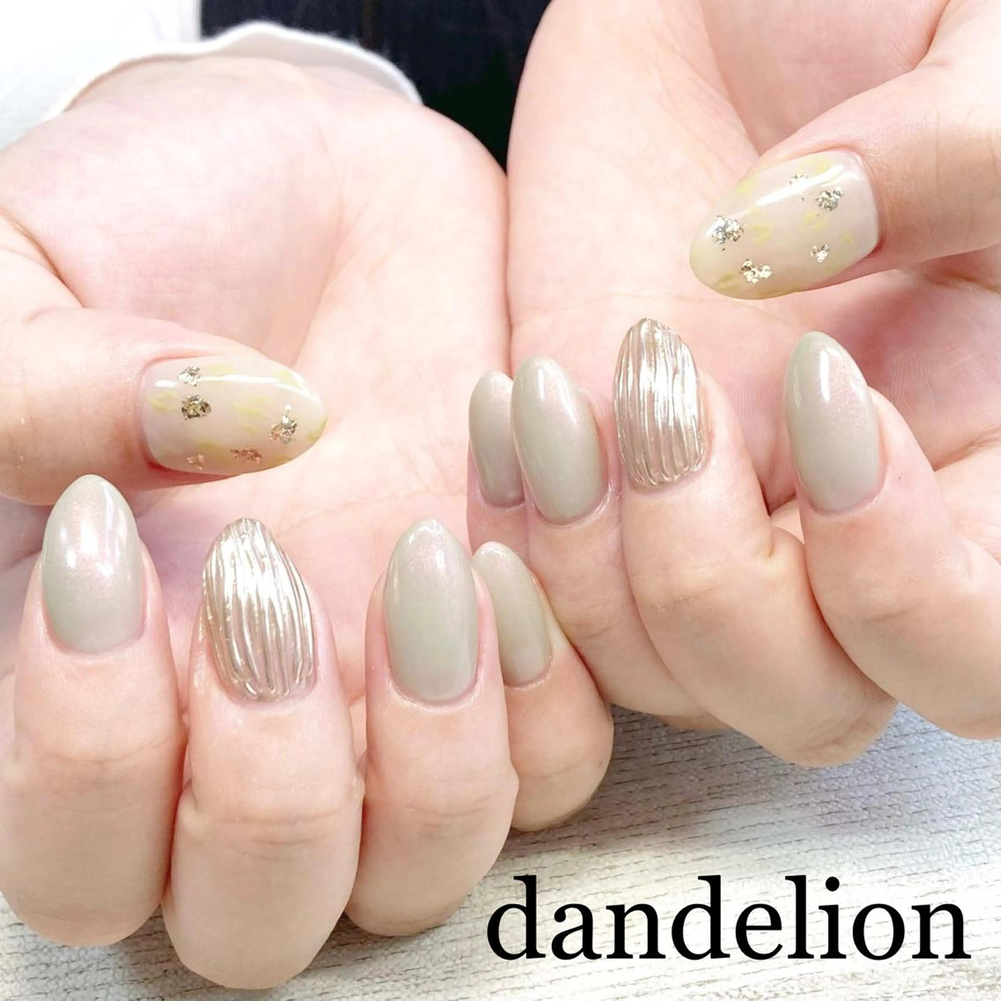 ネイル ハンドネイル ハンドケア dandelion ダンデライオンのネイルデザイン