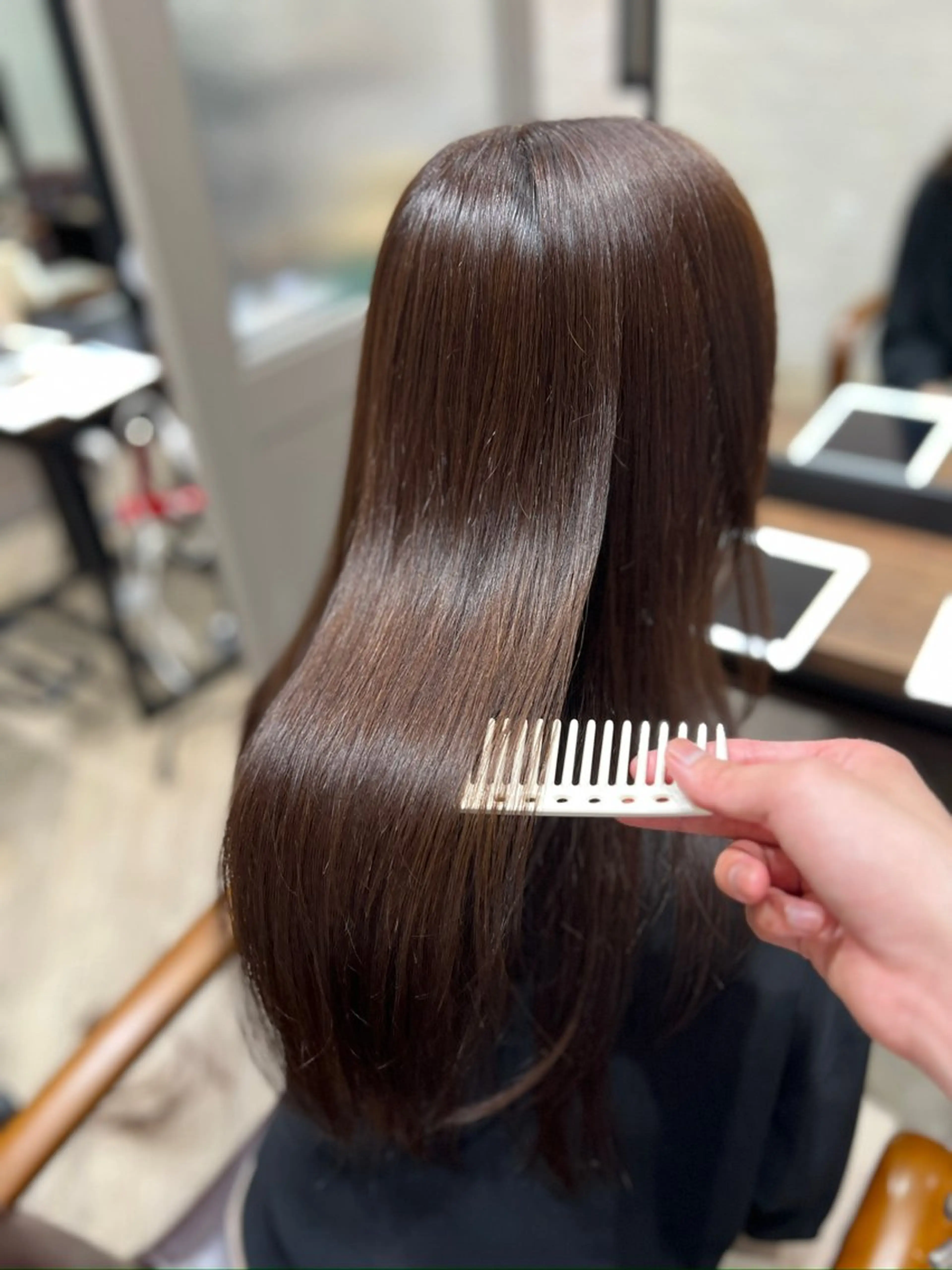 ロング カラー くせ毛 髪質改善 カット ヘアカラー トリートメント 顔まわり職人🇰🇷 韓国ヘア/KAITOのヘアスタイル