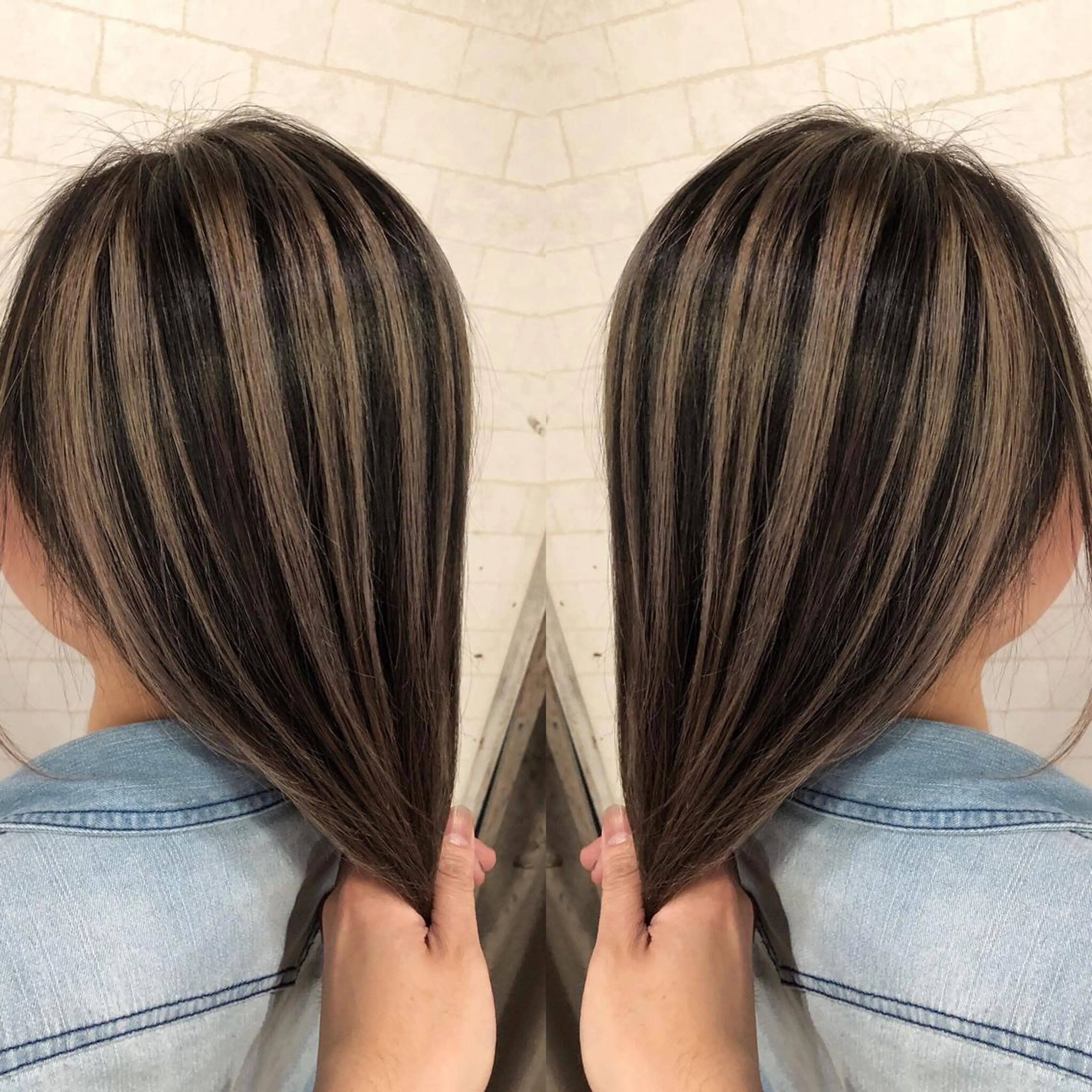 ミディアム カラー カット ヘアカラー トリートメント JILBLAN京都 ショート/ハイライトのヘアスタイル