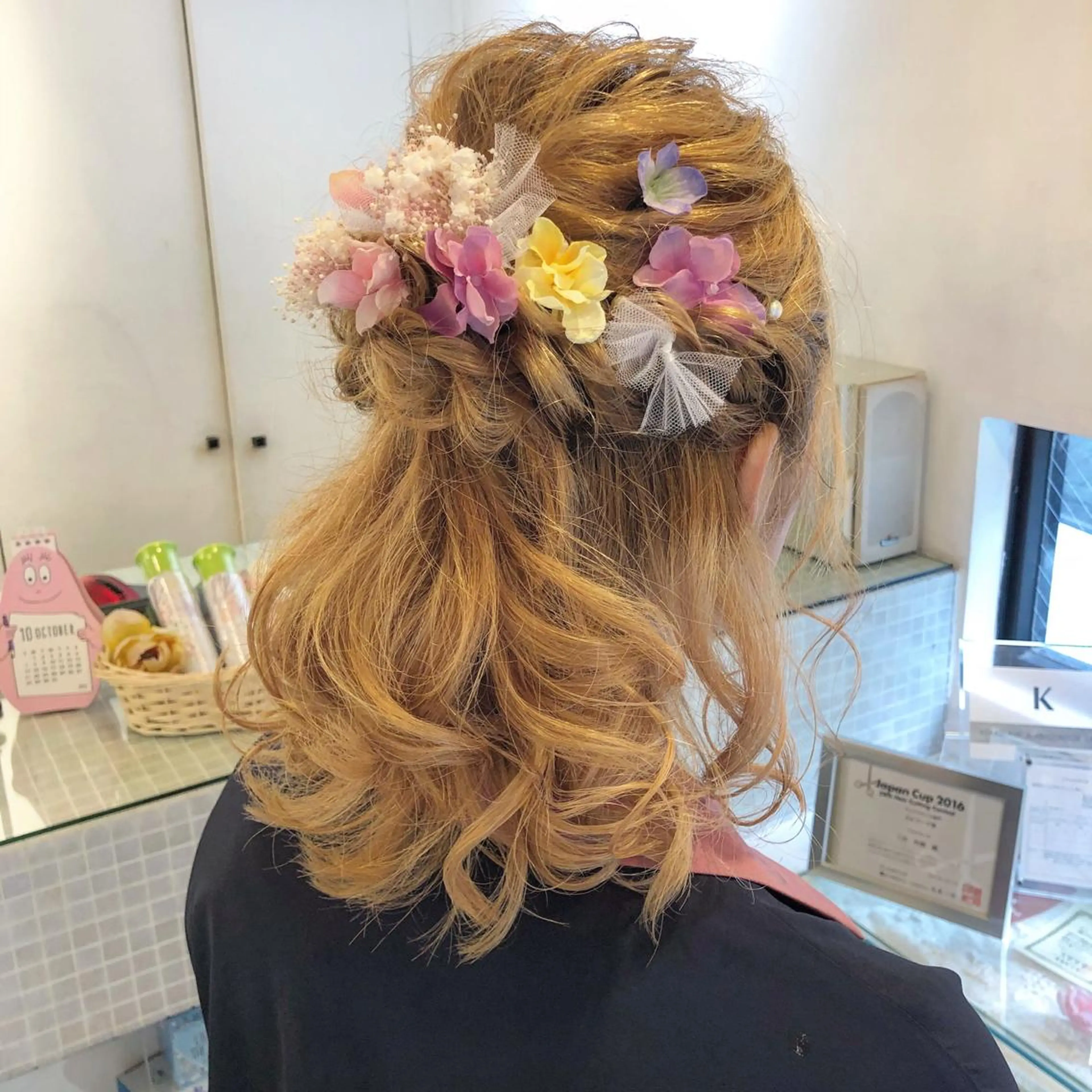 ミディアム ヘアアレンジ ✨韓国風ヘア/艶髪 カラー✨yumeのヘアスタイル