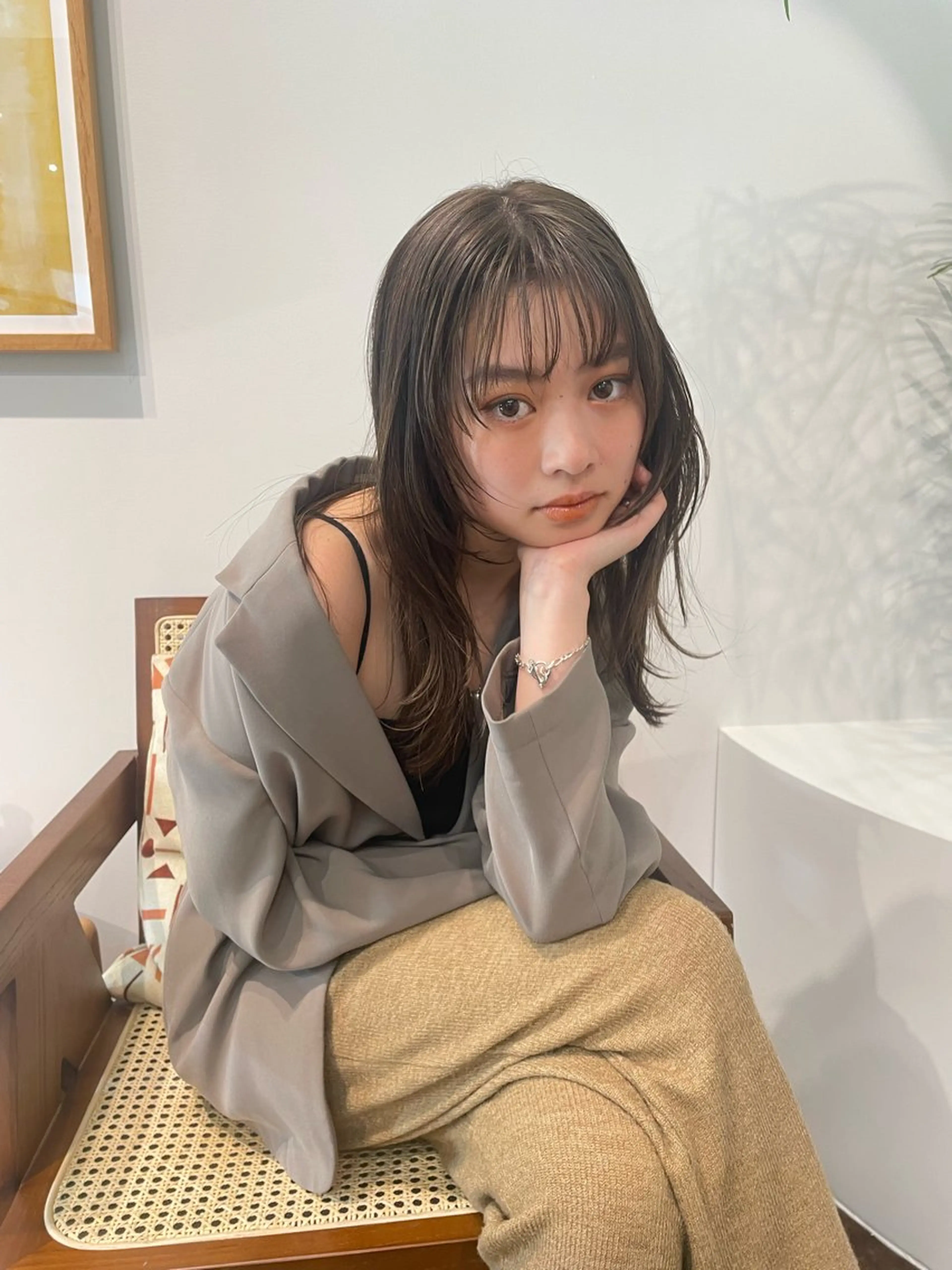 ロング カラー ハイライトカラー ハイライト レイヤーカット カット ヘアカラー トリートメント レイヤーカット🎀 kanaのヘアスタイル