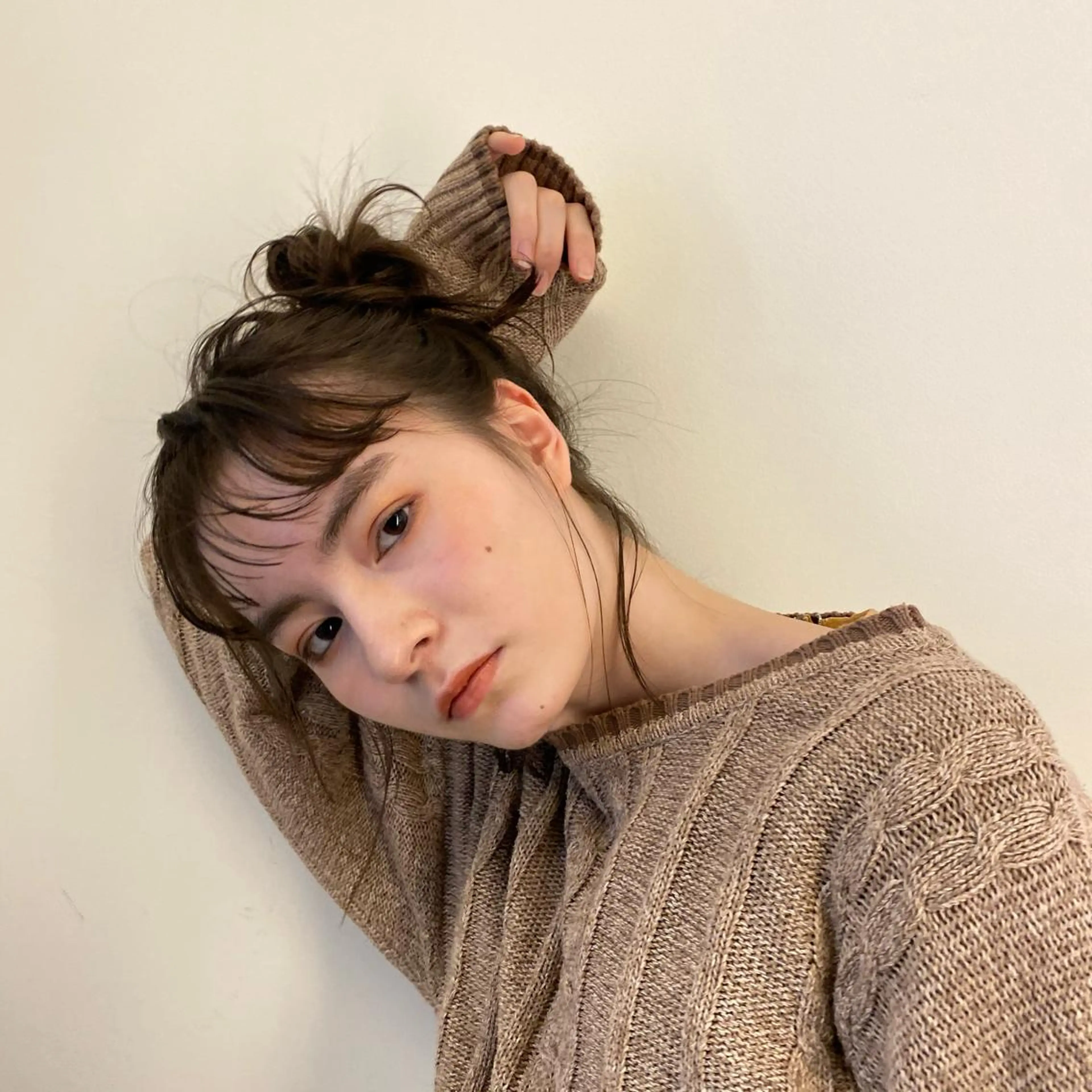 セミロング カラー パーマ ヘアアレンジ メンズ キッズ ネイル マツエク・マツパ アイブロウ モリモト サナのヘアスタイル