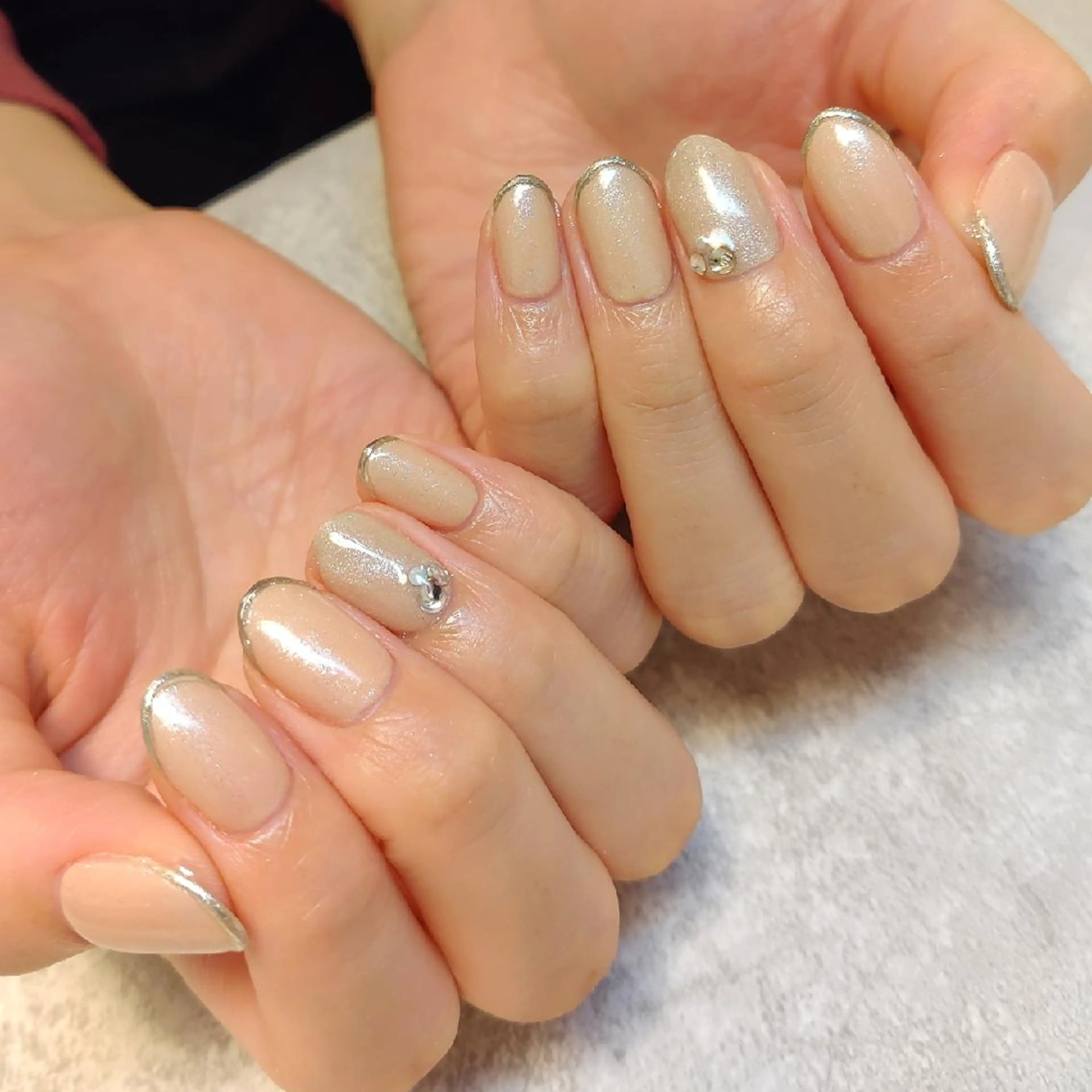 ネイル ミラーネイル ジェヌインネイル 河内のネイルデザイン