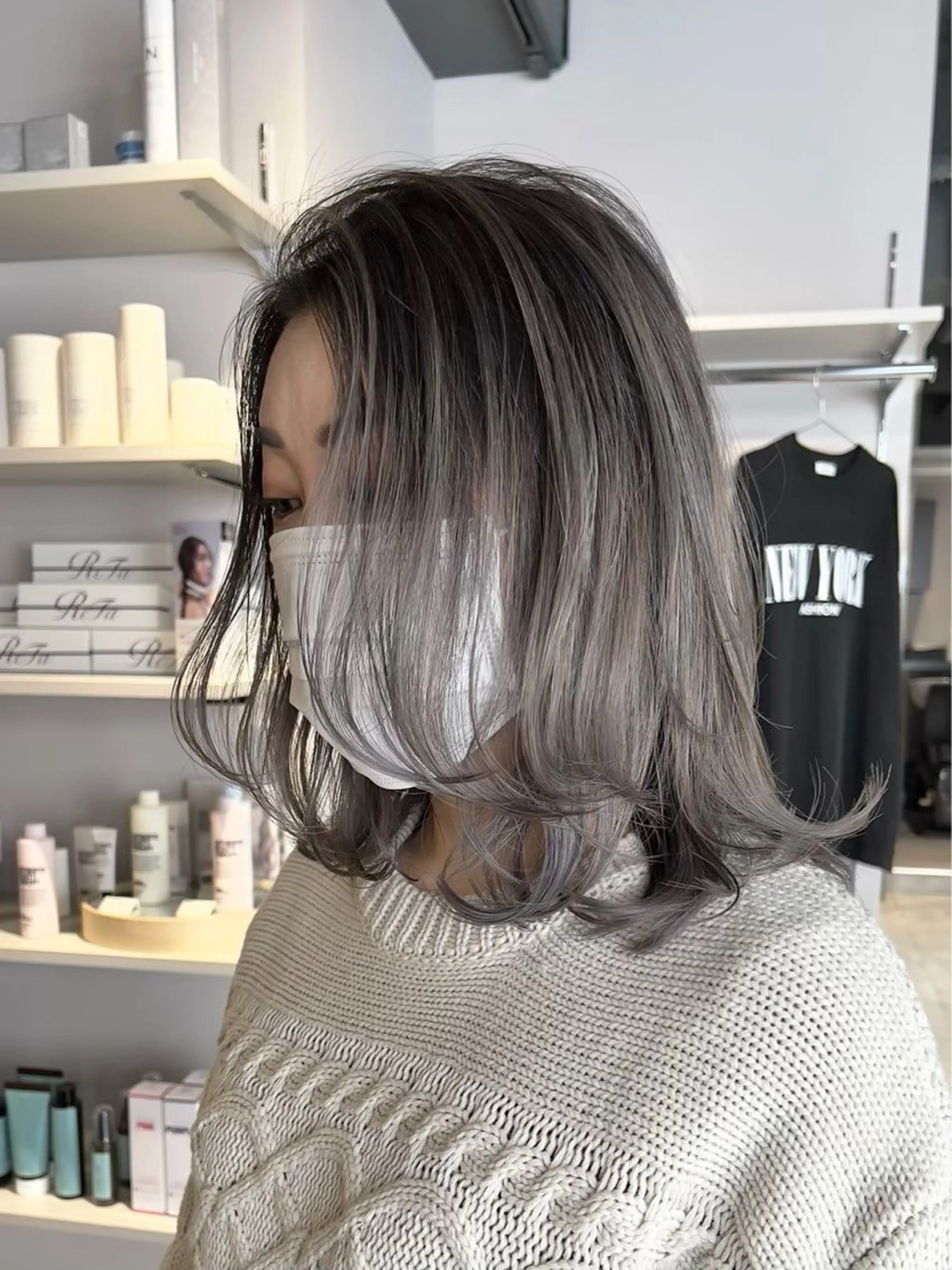 カラー 透明感カラー/レイヤ ーhinata.のヘアスタイル