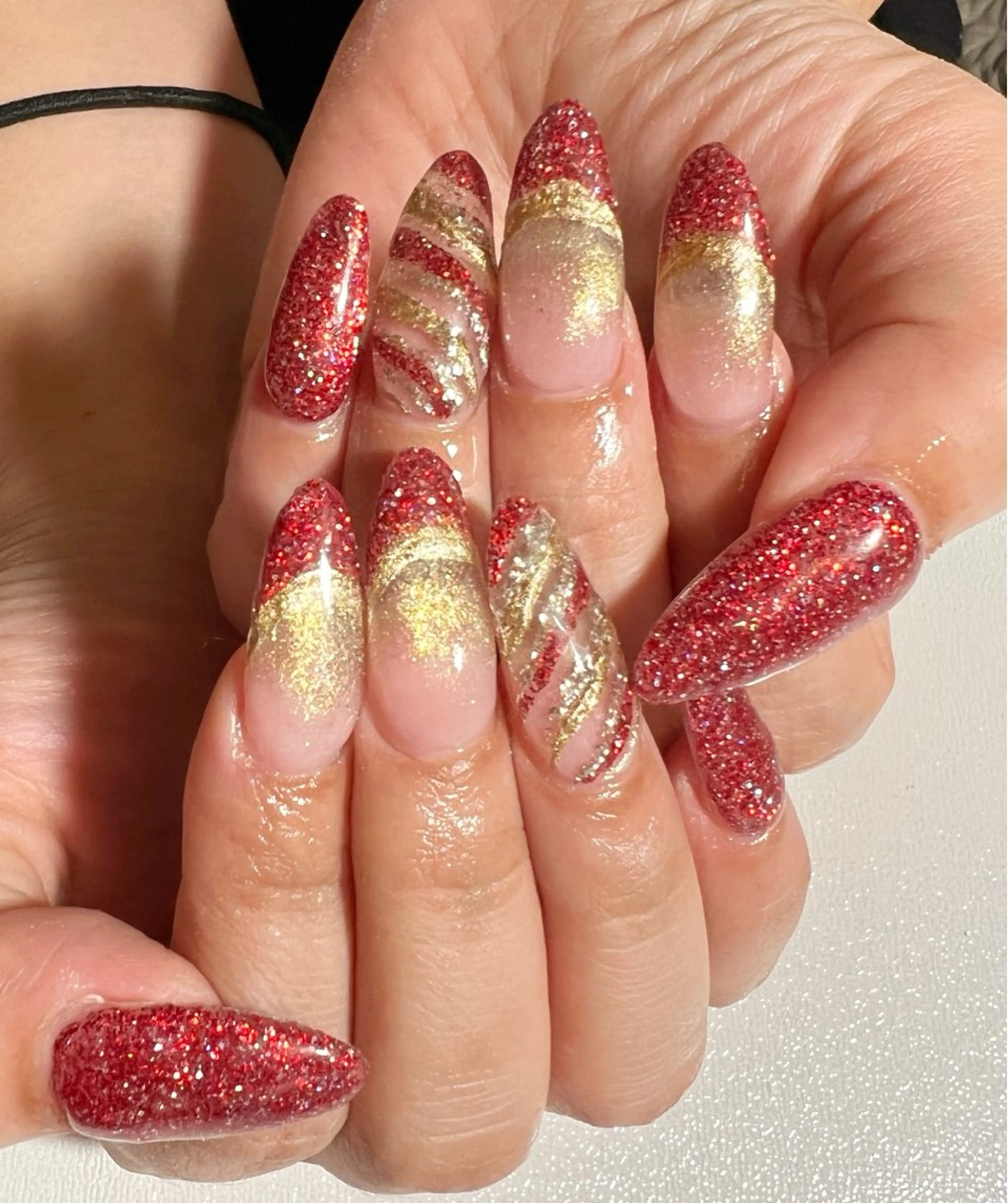 ネイル 冬ネイル クリスマス ハンドネイル private salon mieのネイルデザイン