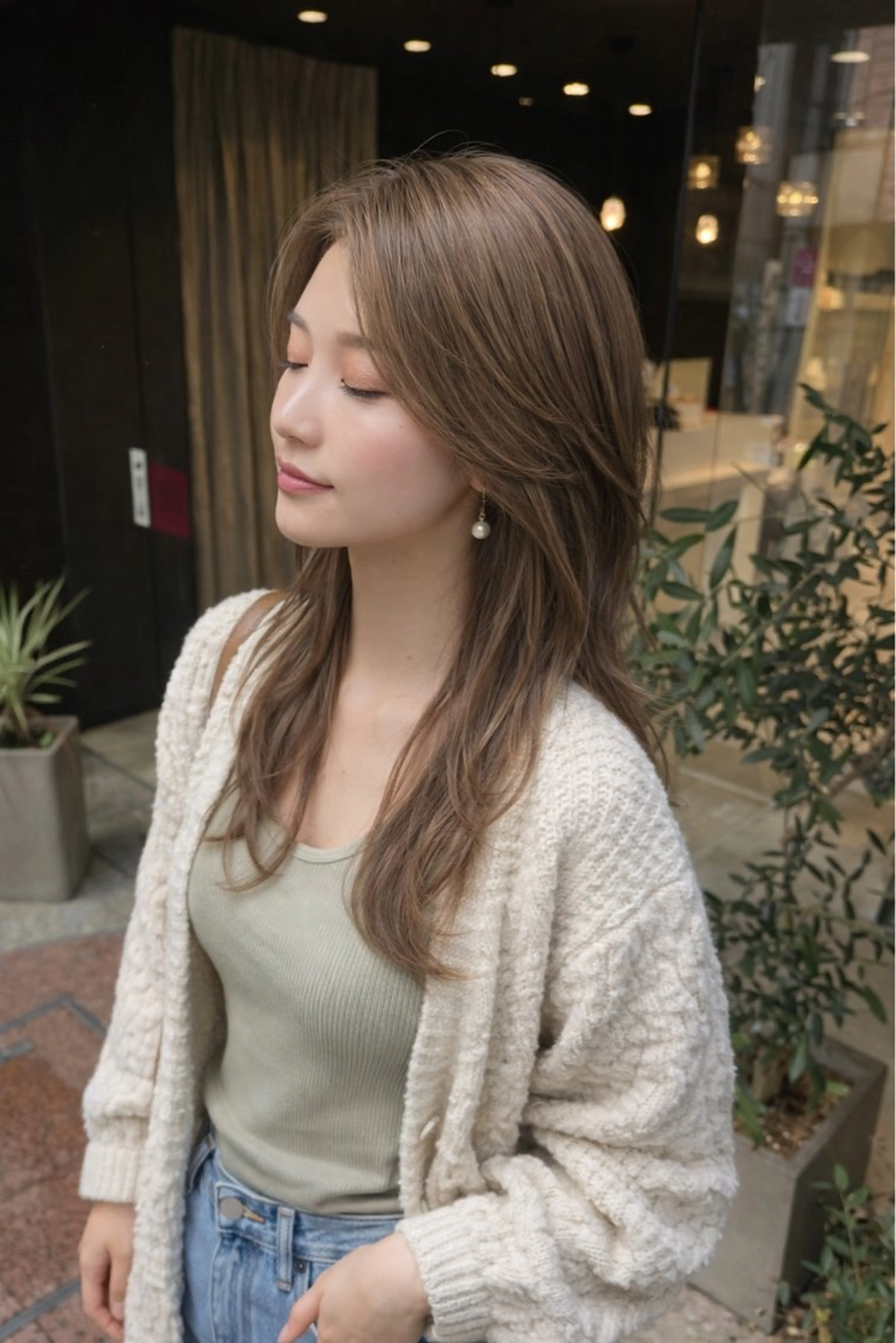 カラー 美髪矯正/髪質改善 /透明感ある艶カラーのヘアスタイル