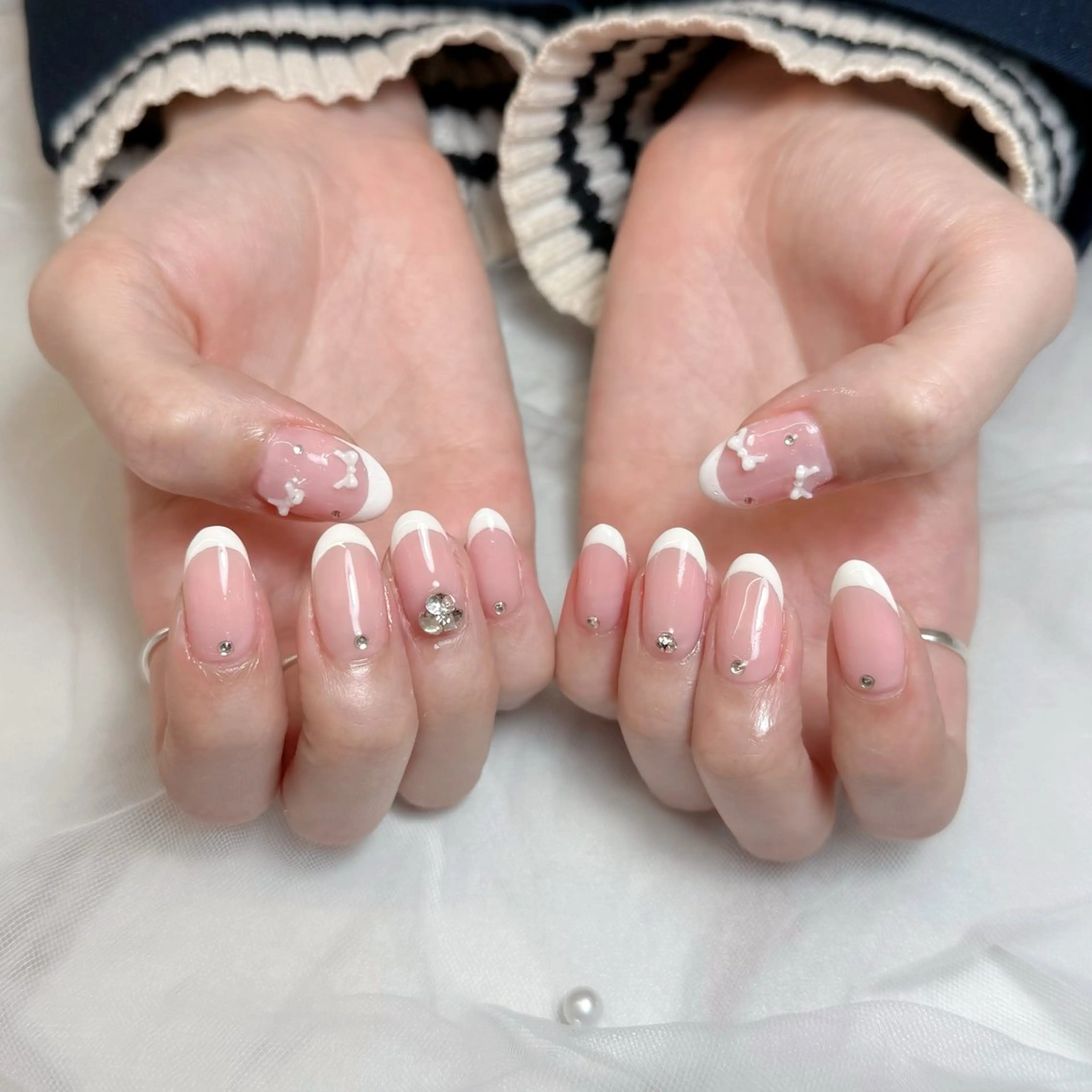 ネイル ハンドネイル mau🩵nail 堺筋本町｜心斎橋のネイルデザイン