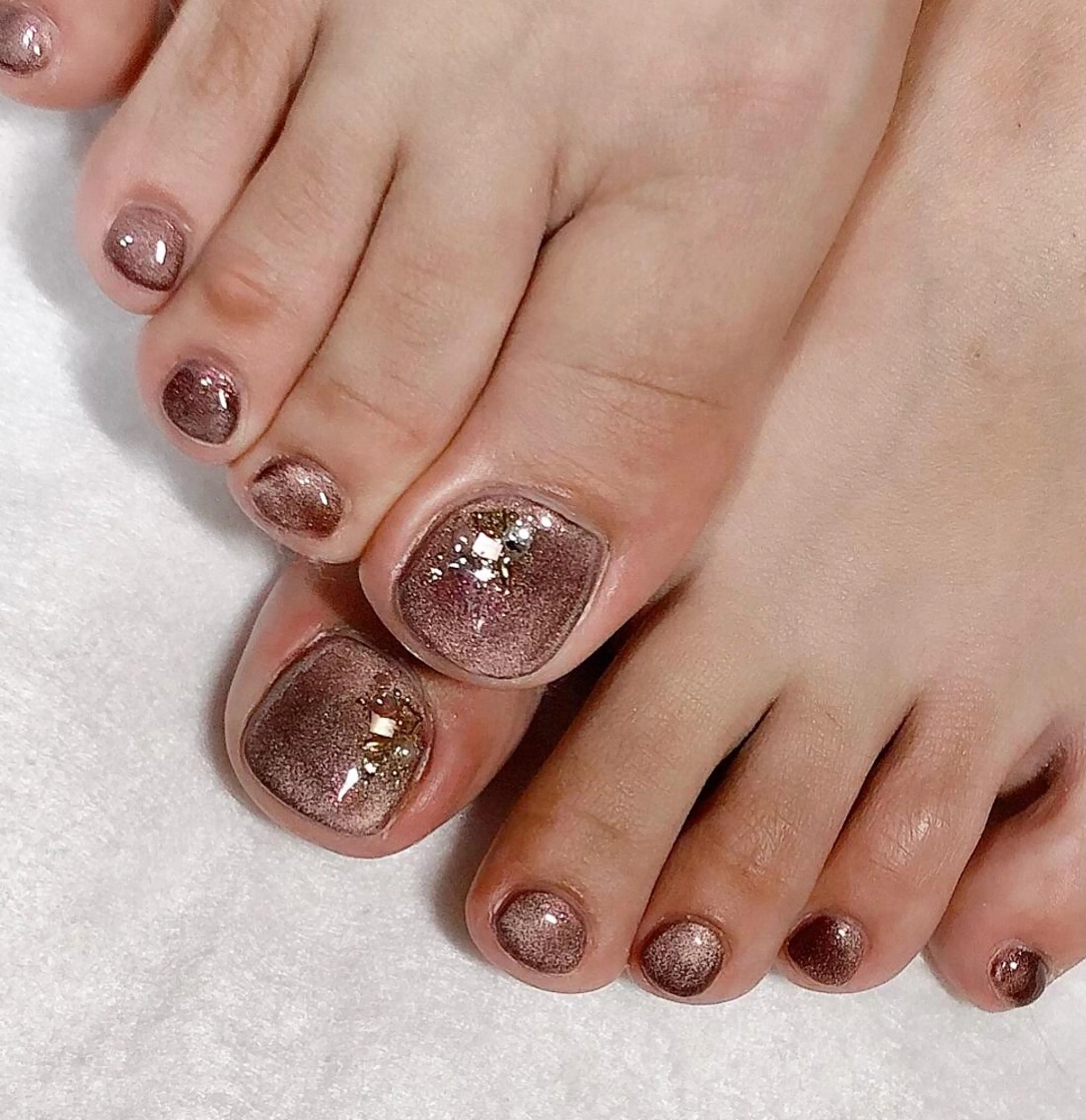 ネイル フットネイル ジェルネイル シンプルネイル 東 千夏のネイルデザイン