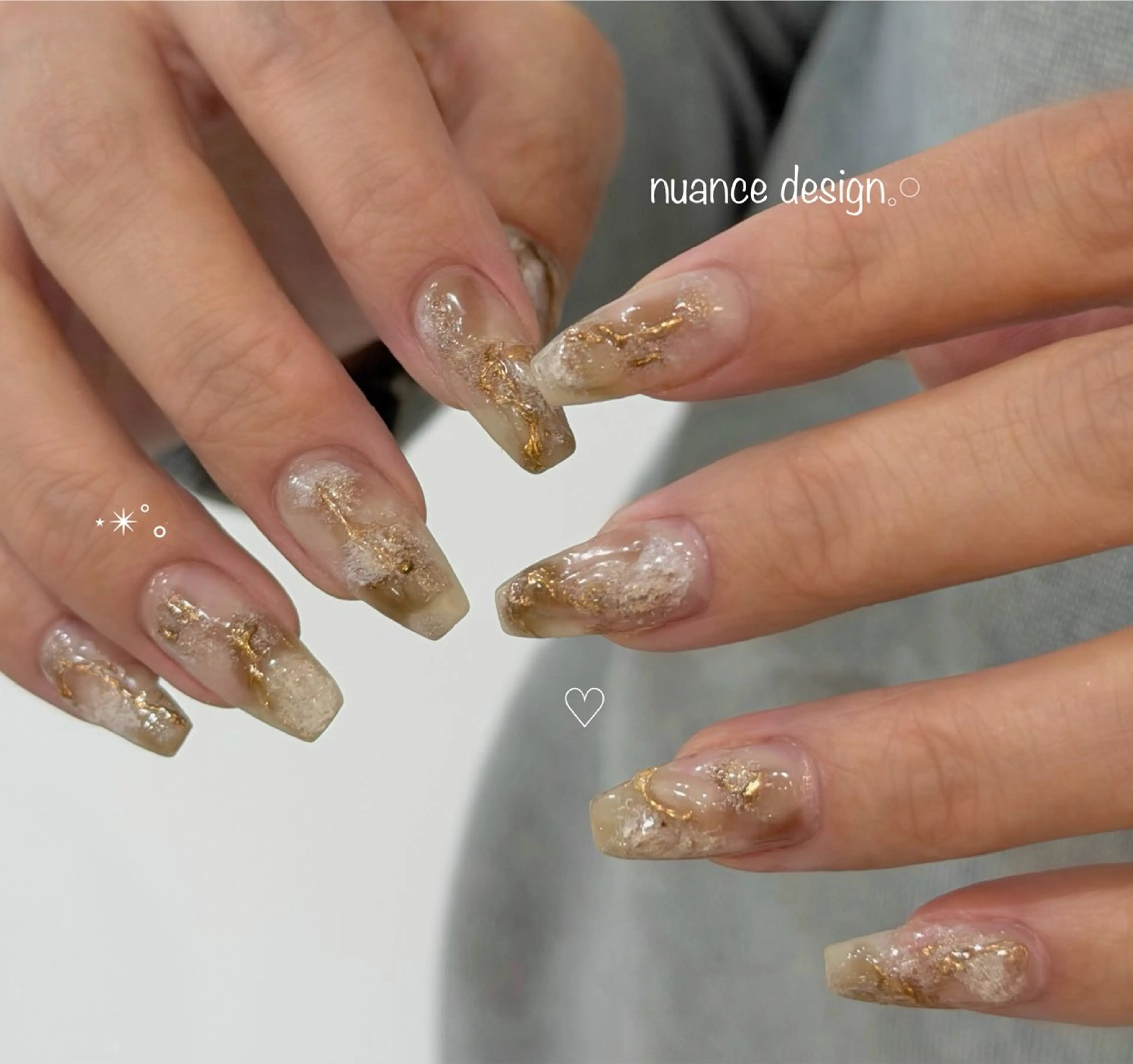 ネイル ニュアンスネイル ぷっくりネイル ハンドネイル 【ruana】 yuukiのネイルデザイン