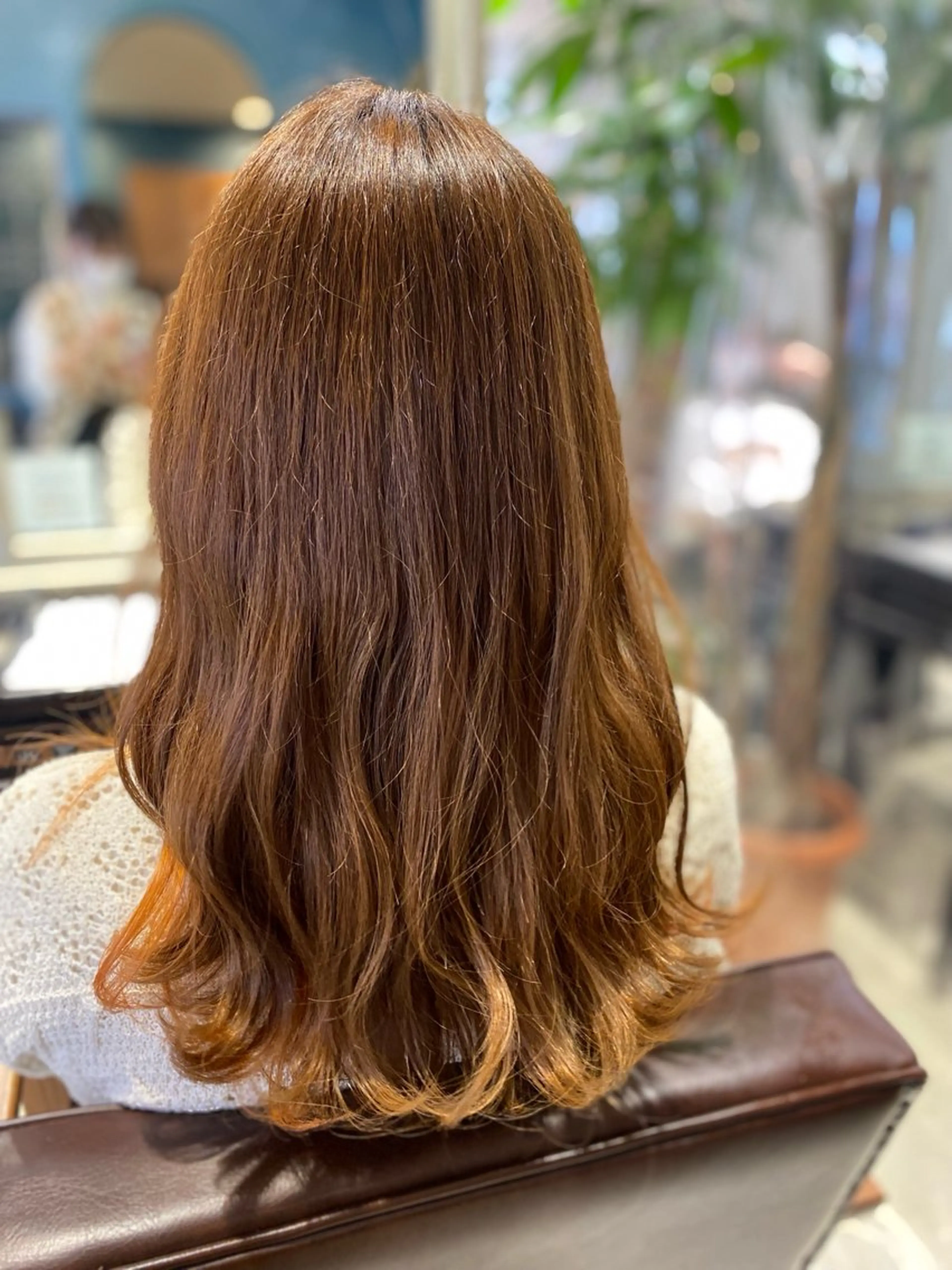 ロング カット ヘアカラー ツヤ感カラーレイヤー カット川野莉空のヘアスタイル