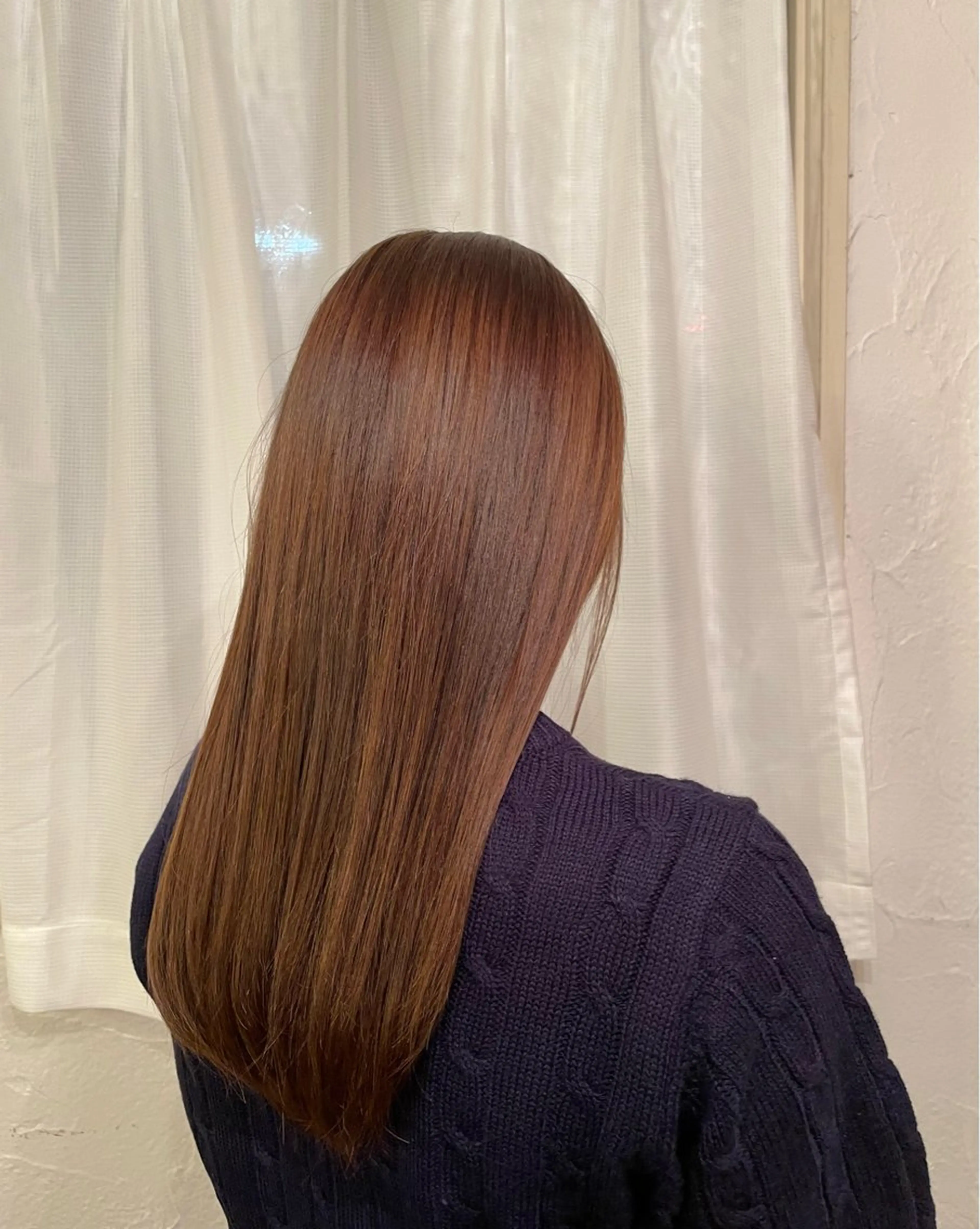 ロング カラー 宮崎 あゆみのヘアスタイル