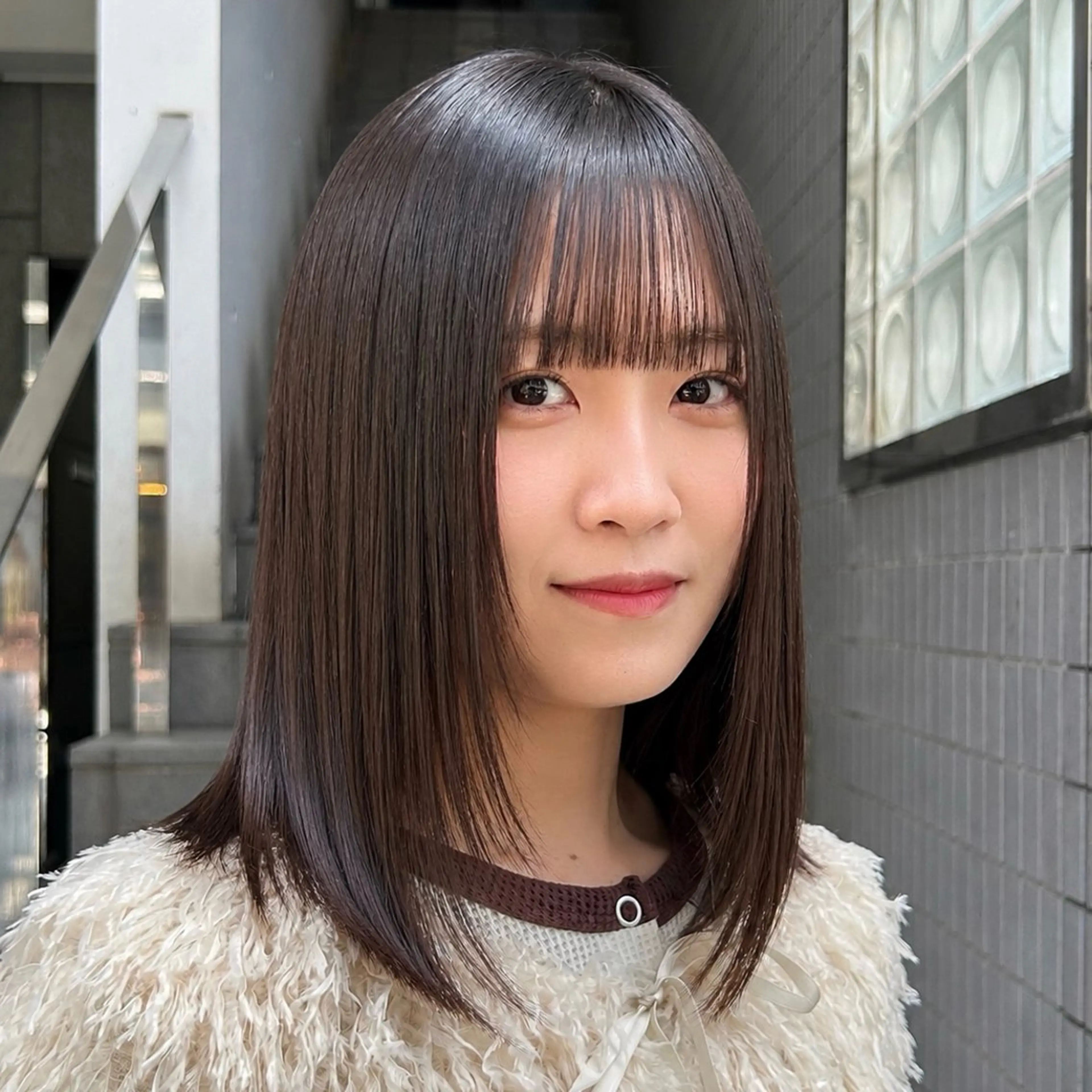 ミディアム 縮毛矯正 横浜カラー/パーマ/ SAKI💫のヘアスタイル