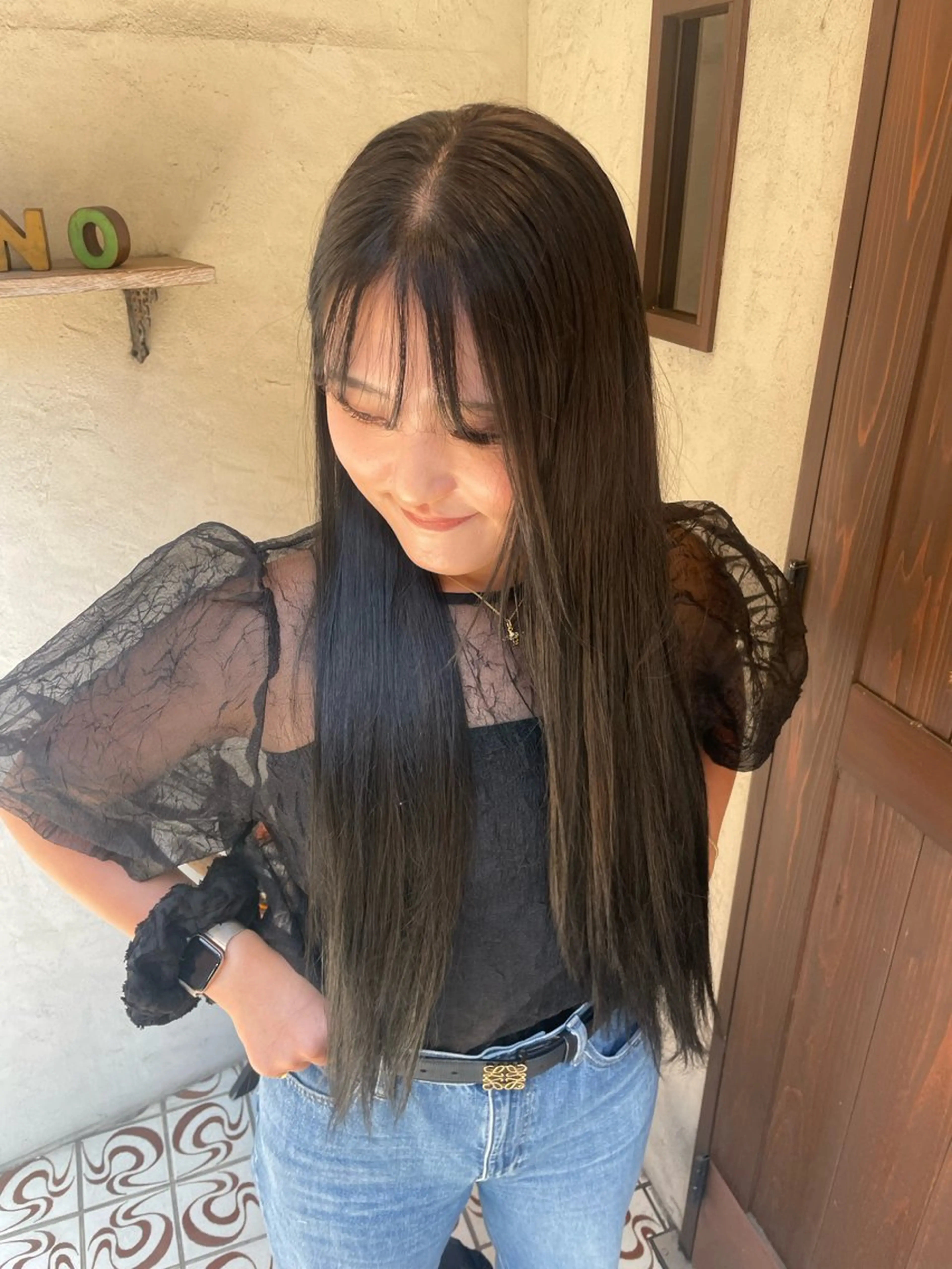 ロング 大庭 萌瑚のヘアスタイル