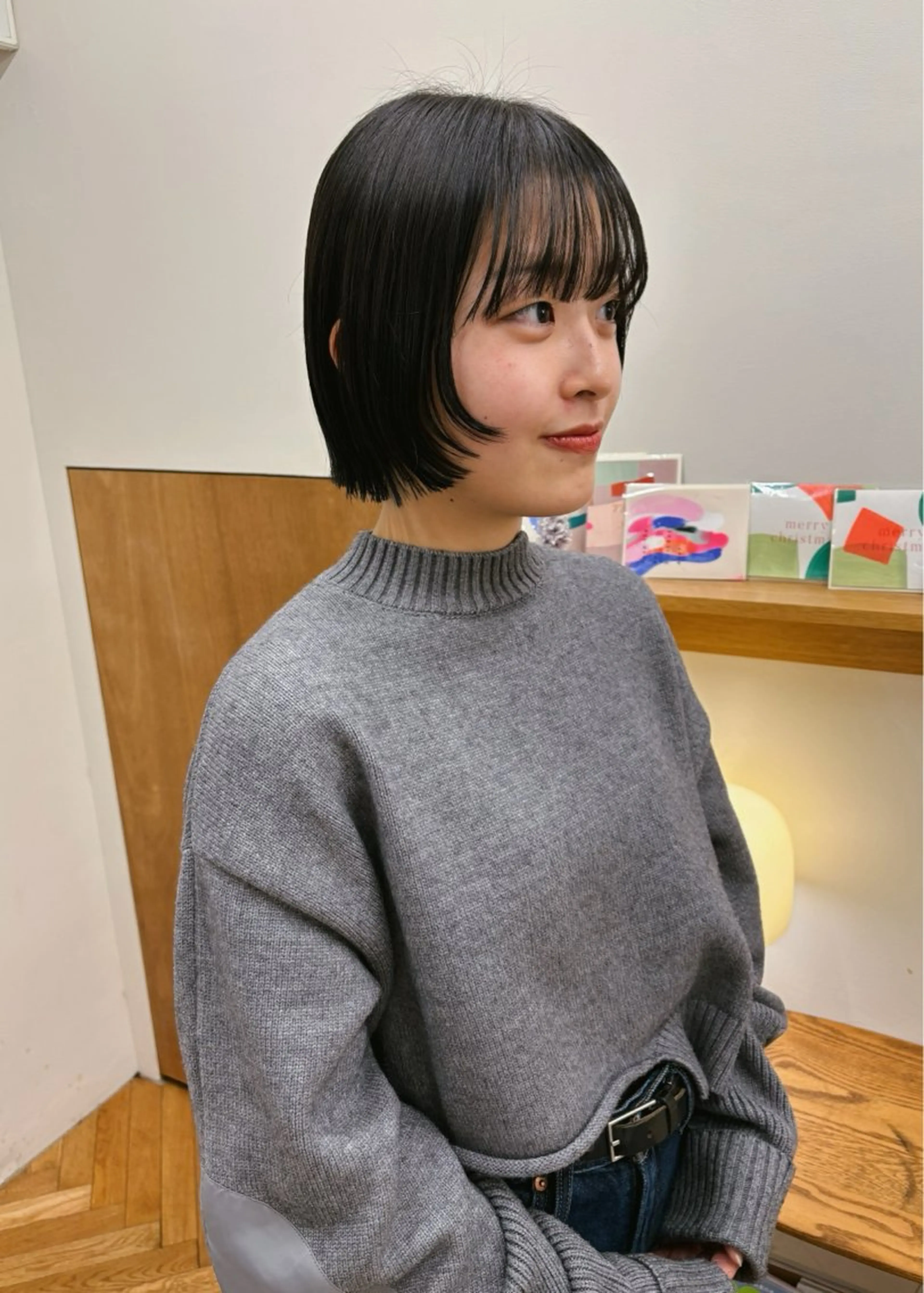 ショート カラー ボブ カット ヘアカラー 西山 紗耶香🪽 透明感カラー/ボブのヘアスタイル